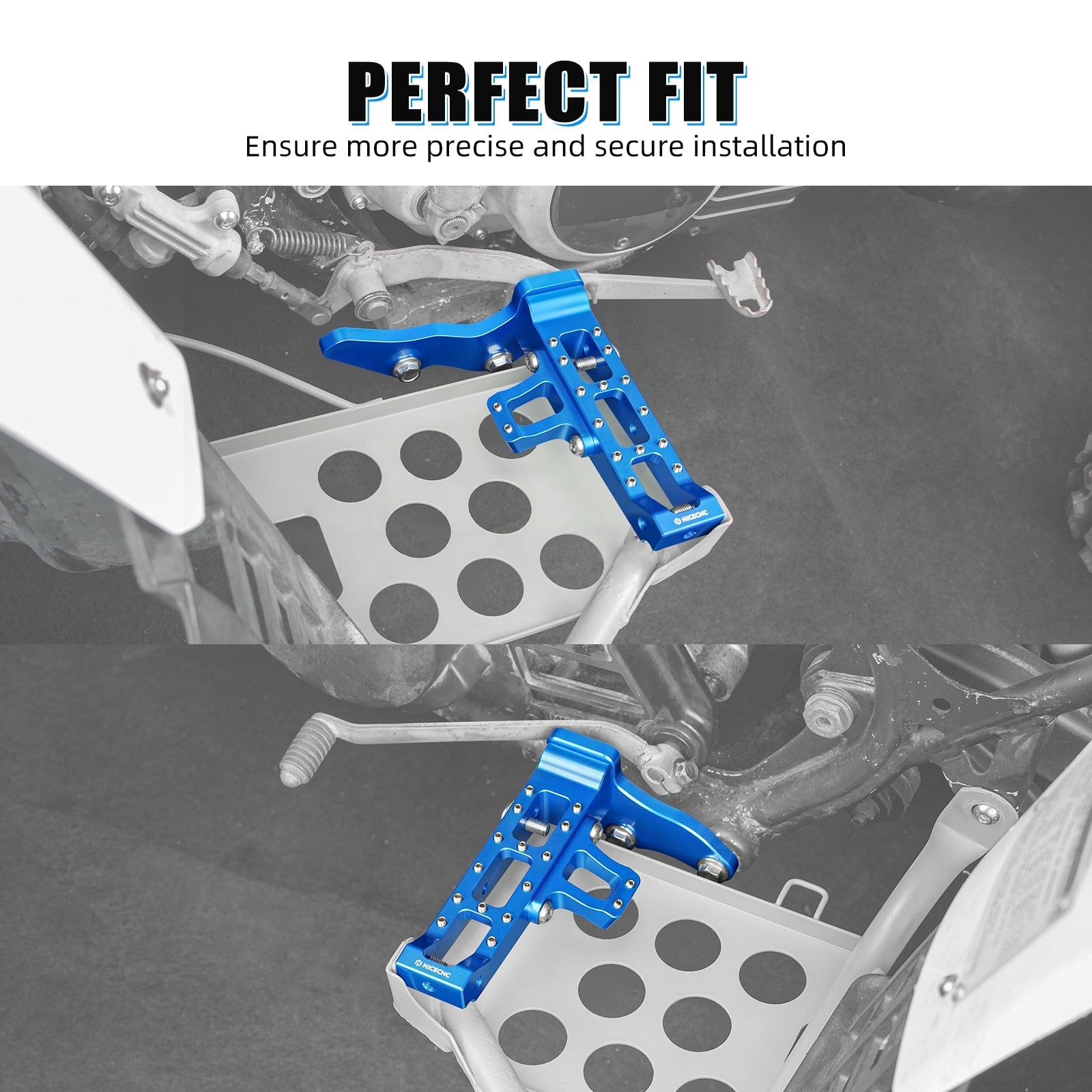 ATV Extended Wider Foot Pegs Rest Pedals For Yamaha Banshee 350 1987-2006