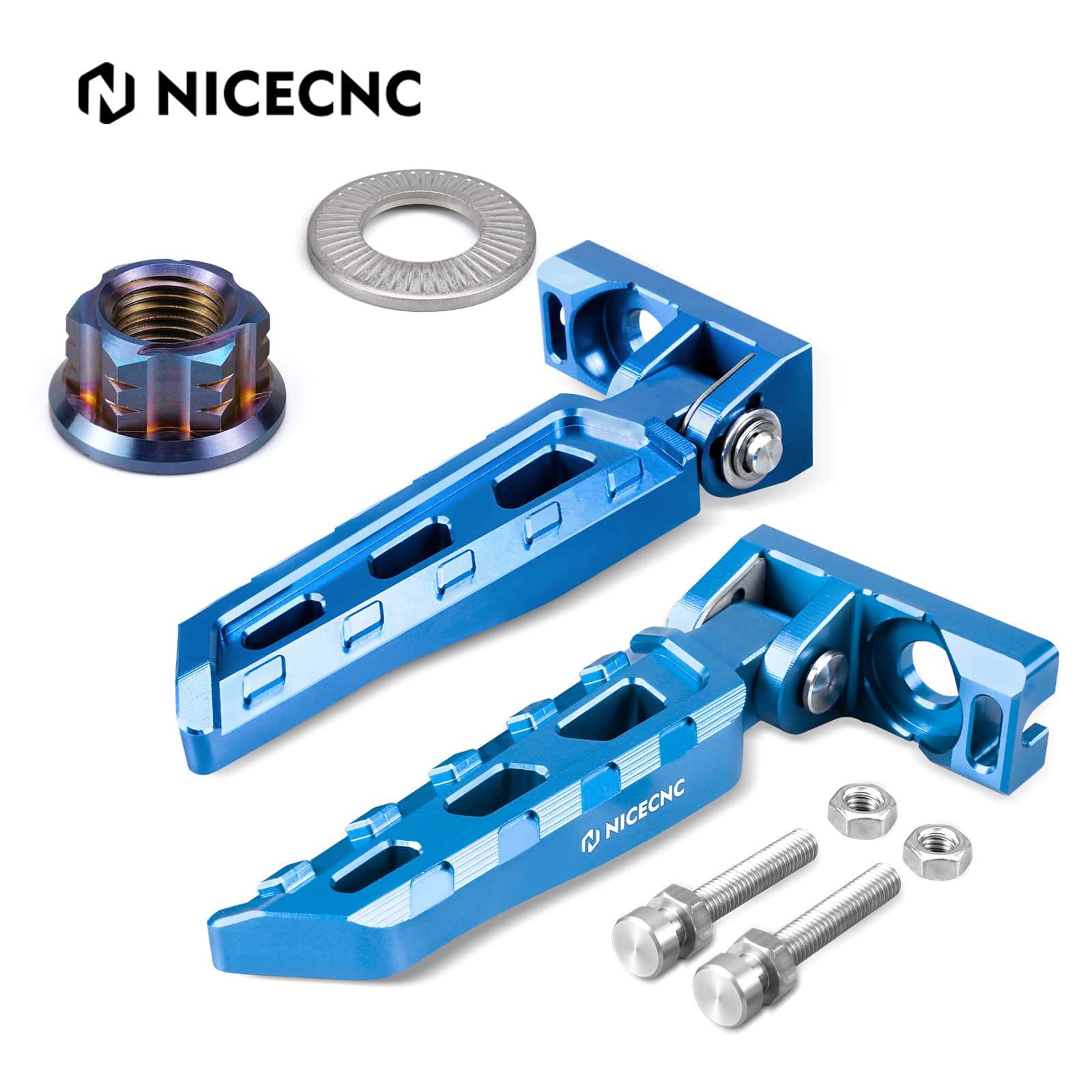 Chain Tensioner Adjuster Blocks & Rear Stunt Pegs For Surron Light Bee X/ S/ L1E Segway X160 X260