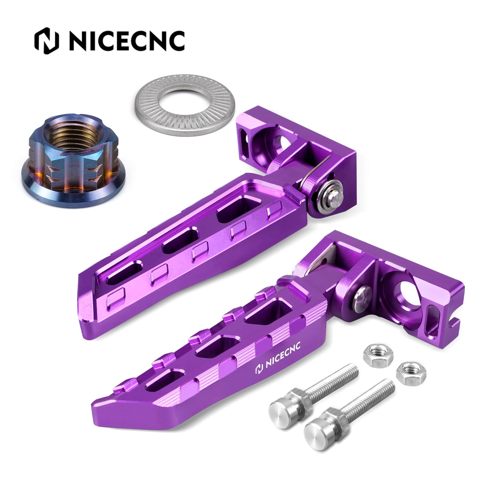 Chain Tensioner Adjuster Blocks & Rear Stunt Pegs For Surron Light Bee X/ S/ L1E Segway X160 X260