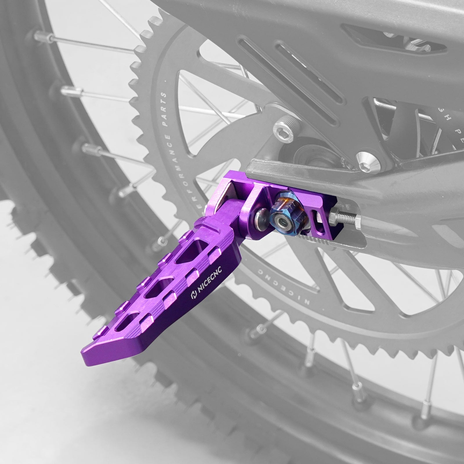 Chain Tensioner Adjuster Blocks & Rear Stunt Pegs For Surron Light Bee X/ S/ L1E Segway X160 X260