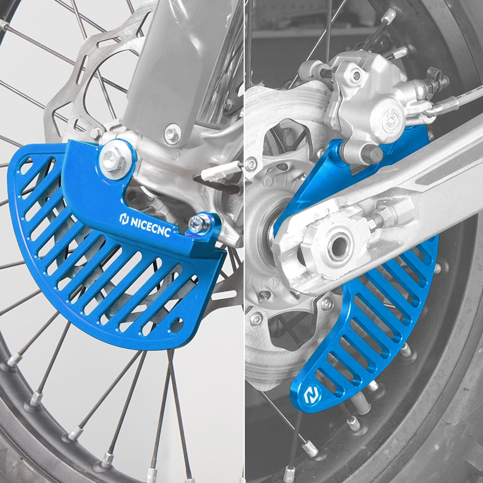 Front Rear Brake Disc Guard Kit For Husqvarna TC 125 FC 250 TE TX 300 FX 350 450 FE 501