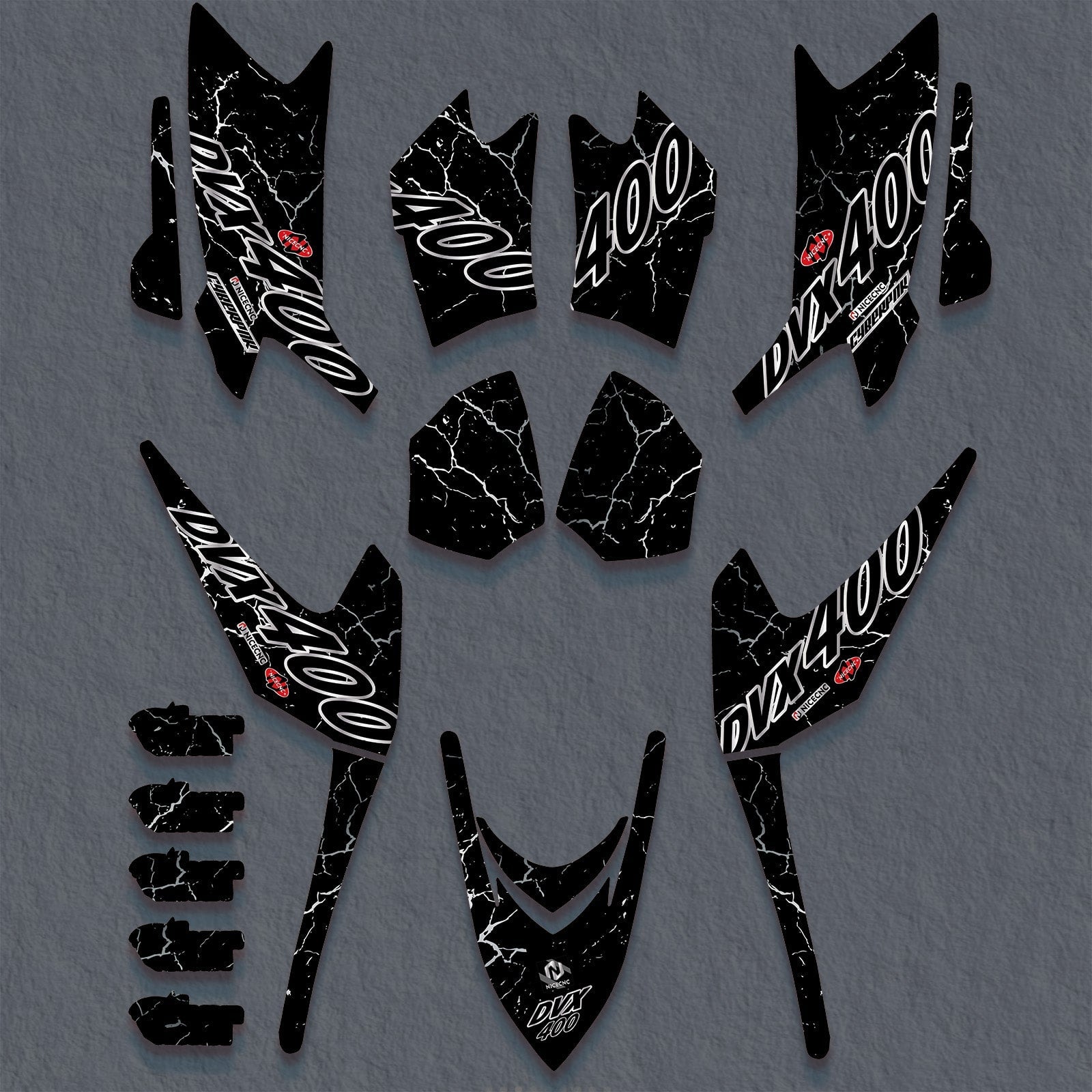 ATV Full Graphics Decals Stickers Set For Arctic Cat DVX400 2004-2008