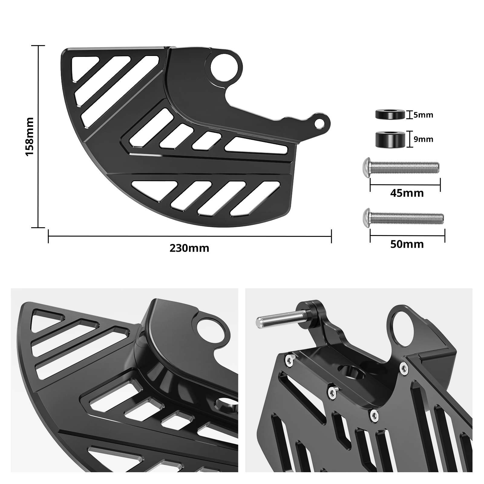 Modular Front Brake Disc Guard for Beta RR RR-S X-PRO RX RS 2013-2026