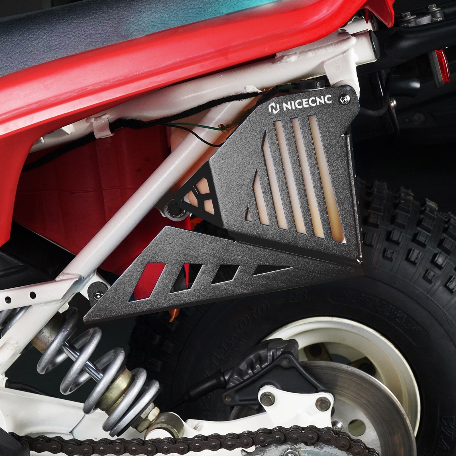 ATV Oil Tank Reservoir Cover Bracket Shield Guard For Yamaha Blaster 200