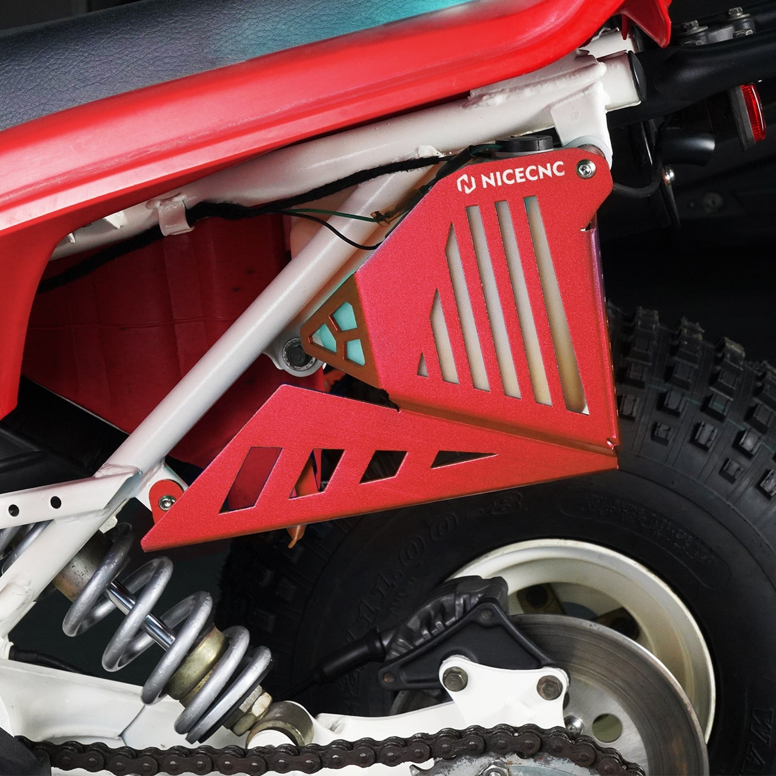 ATV Oil Tank Reservoir Cover Bracket Shield Guard For Yamaha Blaster 200