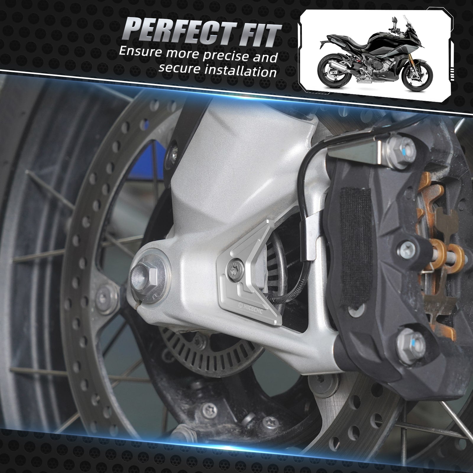 Front ABS Sensor Guard For BMW R1250GS 19-23 R1250GS Adventure 19-24