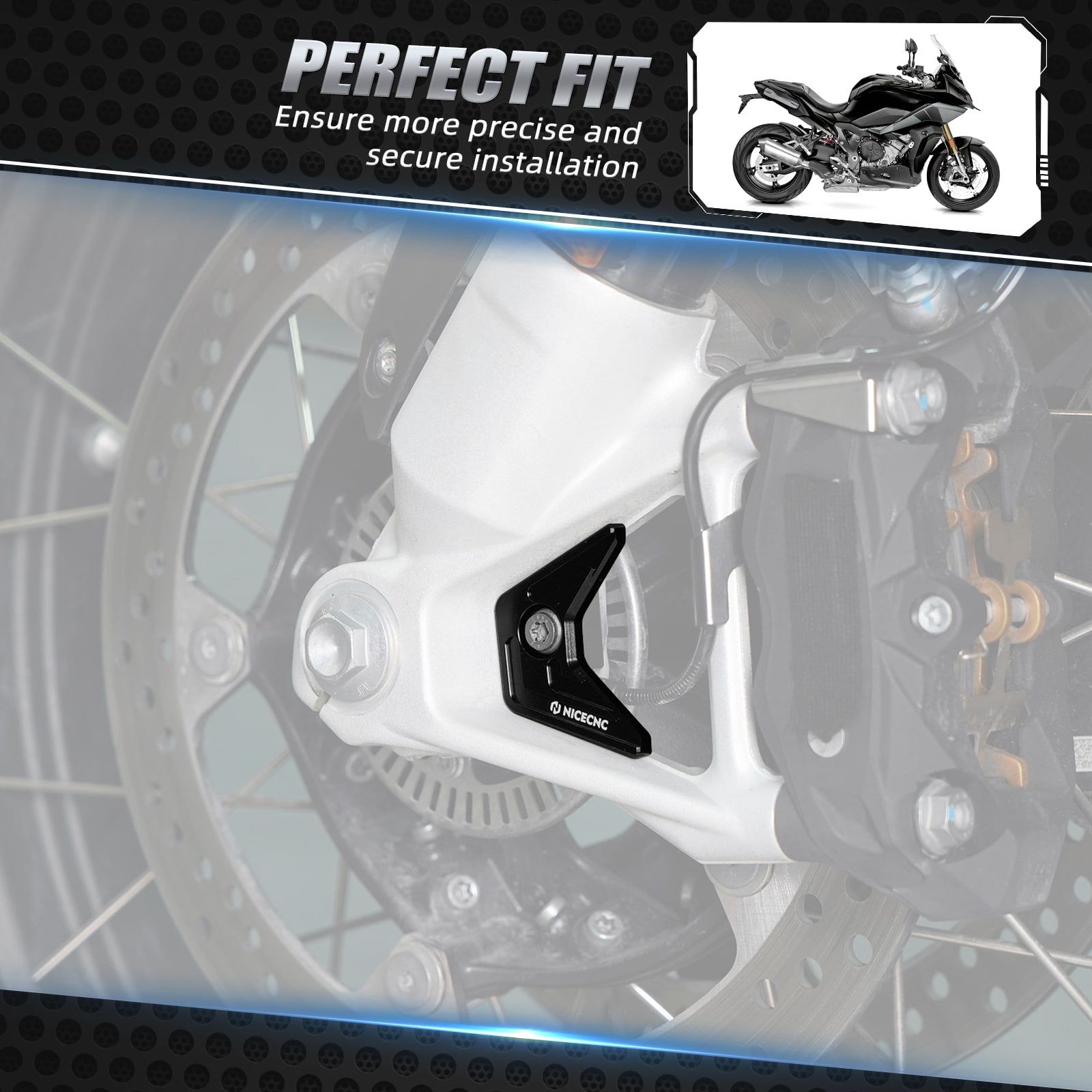 Front ABS Sensor Guard For BMW R1250GS 19-23 R1250GS Adventure 19-24