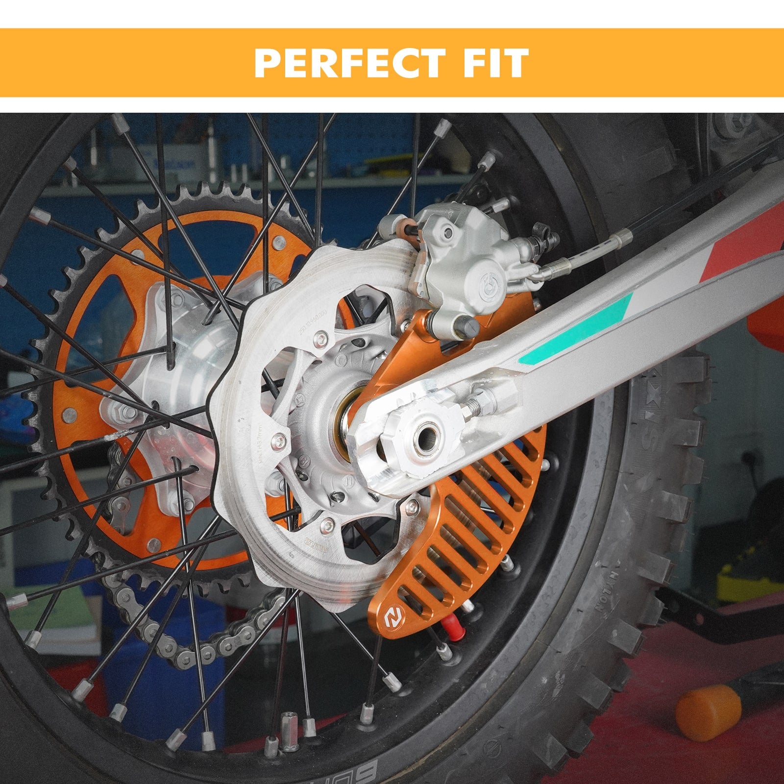 Billet Aluminum Rear Brake Disc Guard Protector For KTM Husqvarna Gas Gas Stark Varg