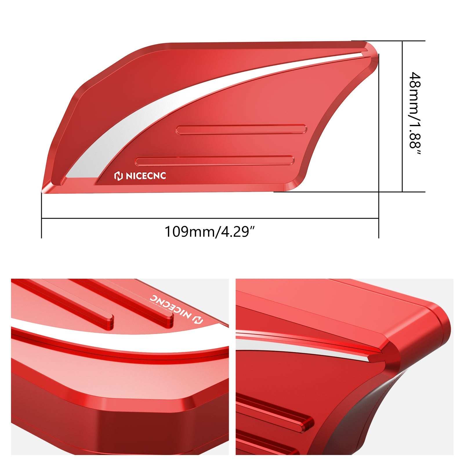 Enlarged Rear Brake Pedal Lever Peg Pad Extender For Can-Am Ryker 600 / 900 ACE