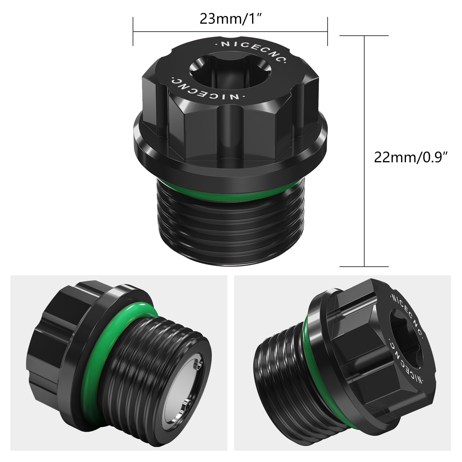 UTV Front Rear Differential Magnetic Oil Fill Plug For Can-Am X3 Defender HD10