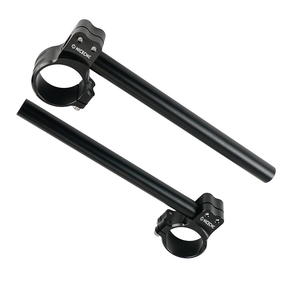 Motorcycle 7°50mm Clip-on Handlebars For Aprilia Kawasaki Yamaha Honda Suzuki Triumph