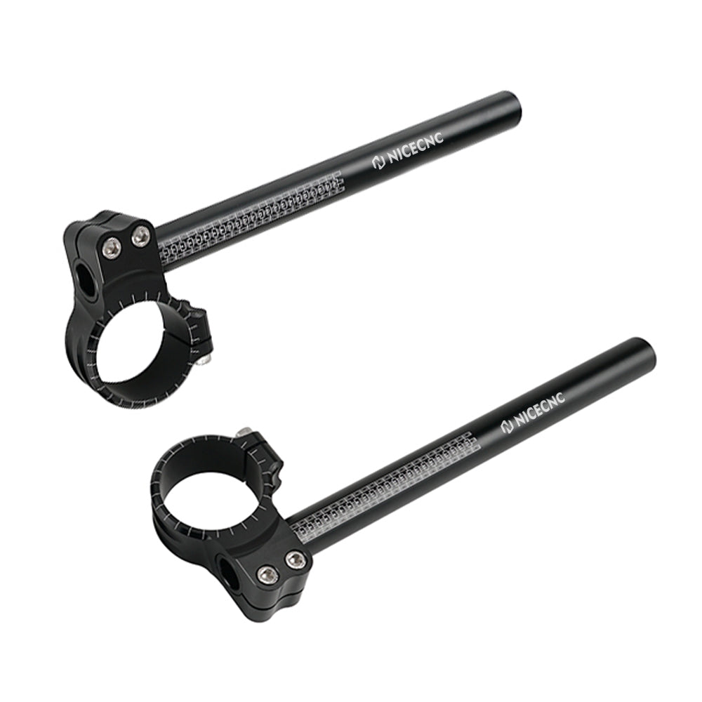 Motorcycle 7°50mm Clip-on Handlebars For Aprilia Kawasaki Yamaha Honda Suzuki Triumph