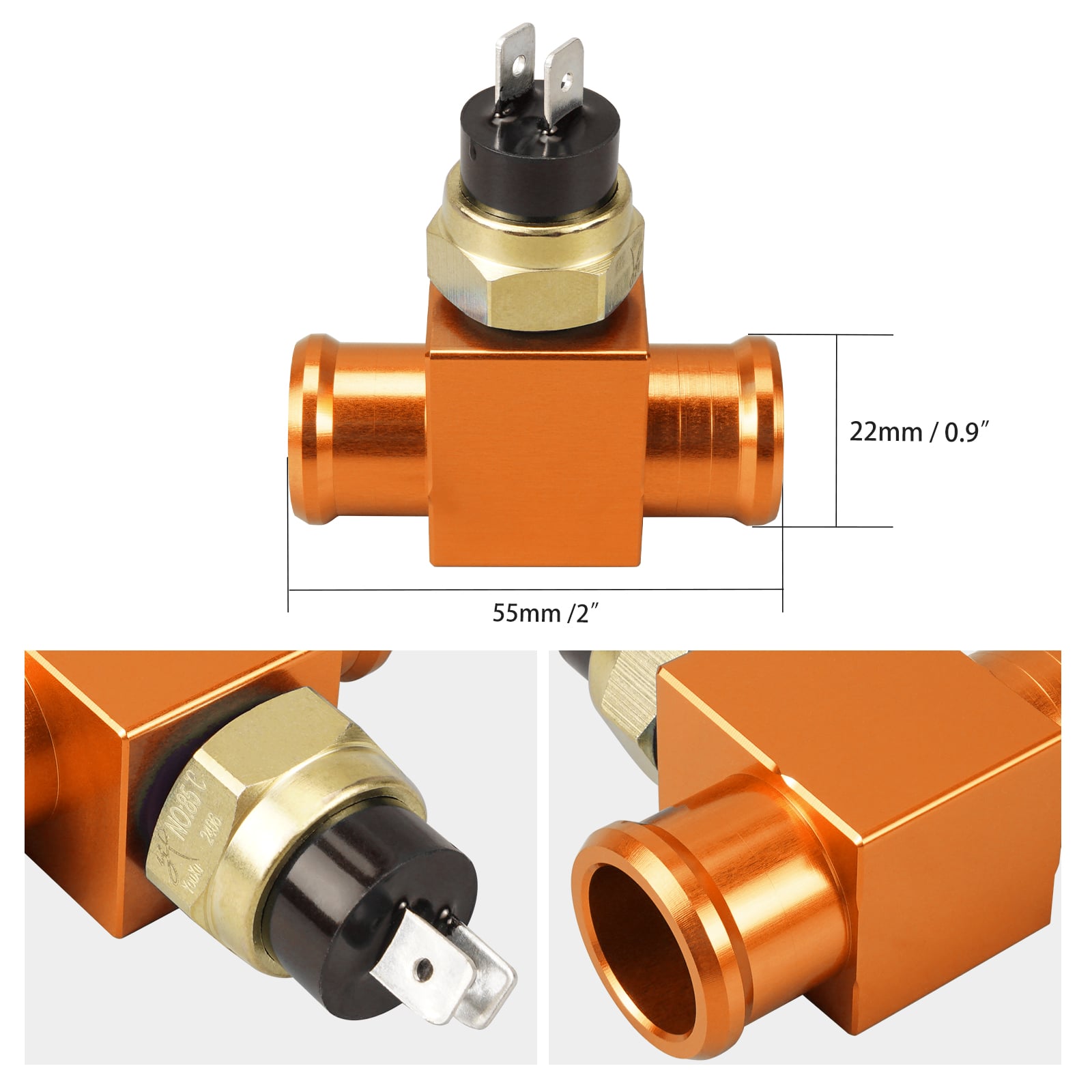 M14x1.5 Radiator Coolant Fan Temperature Thermal Switch For KTM 125-530 Yamaha Beta Honda