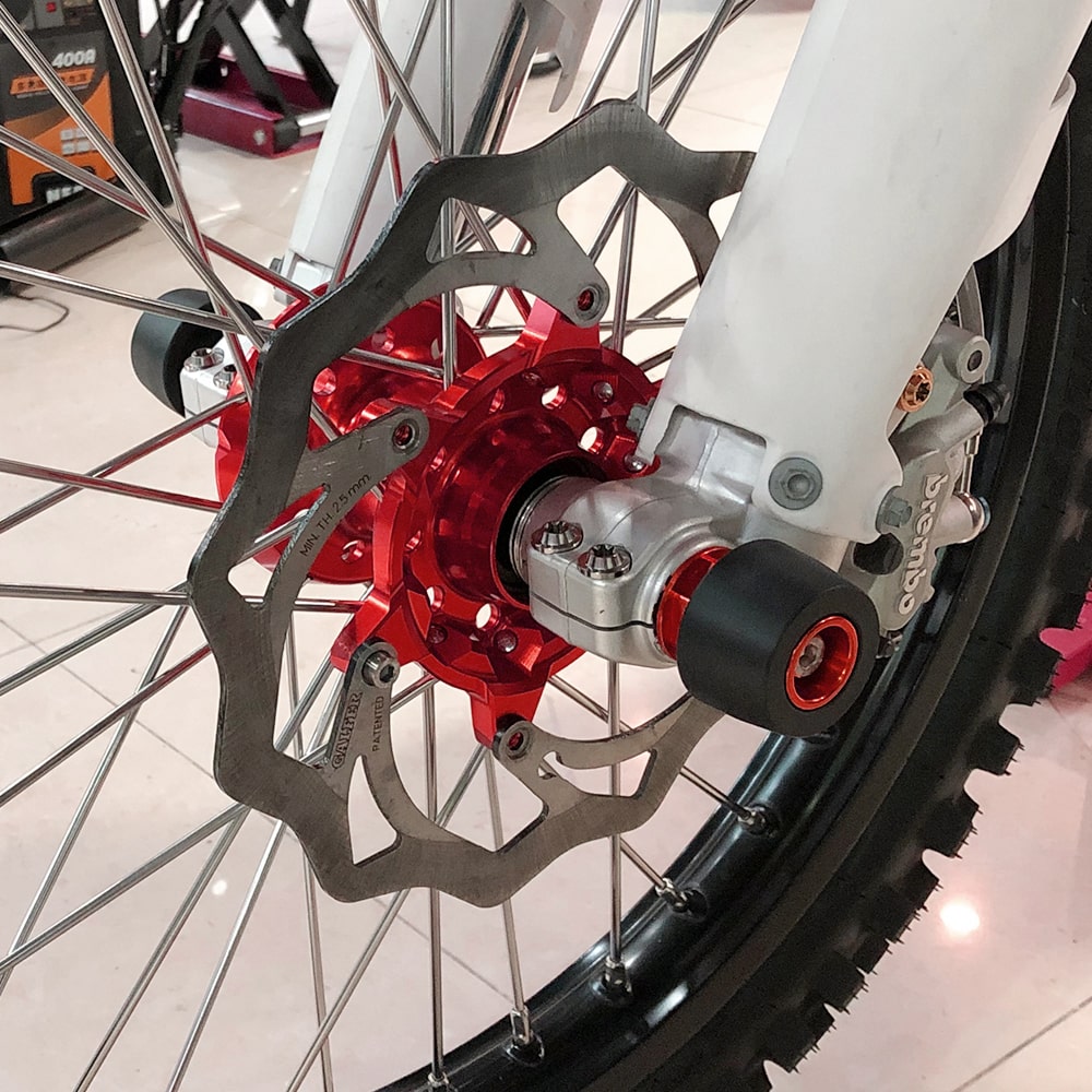 Front Axle Slider Crash Pads For KTM 350 500 EXC-F 2016-2022