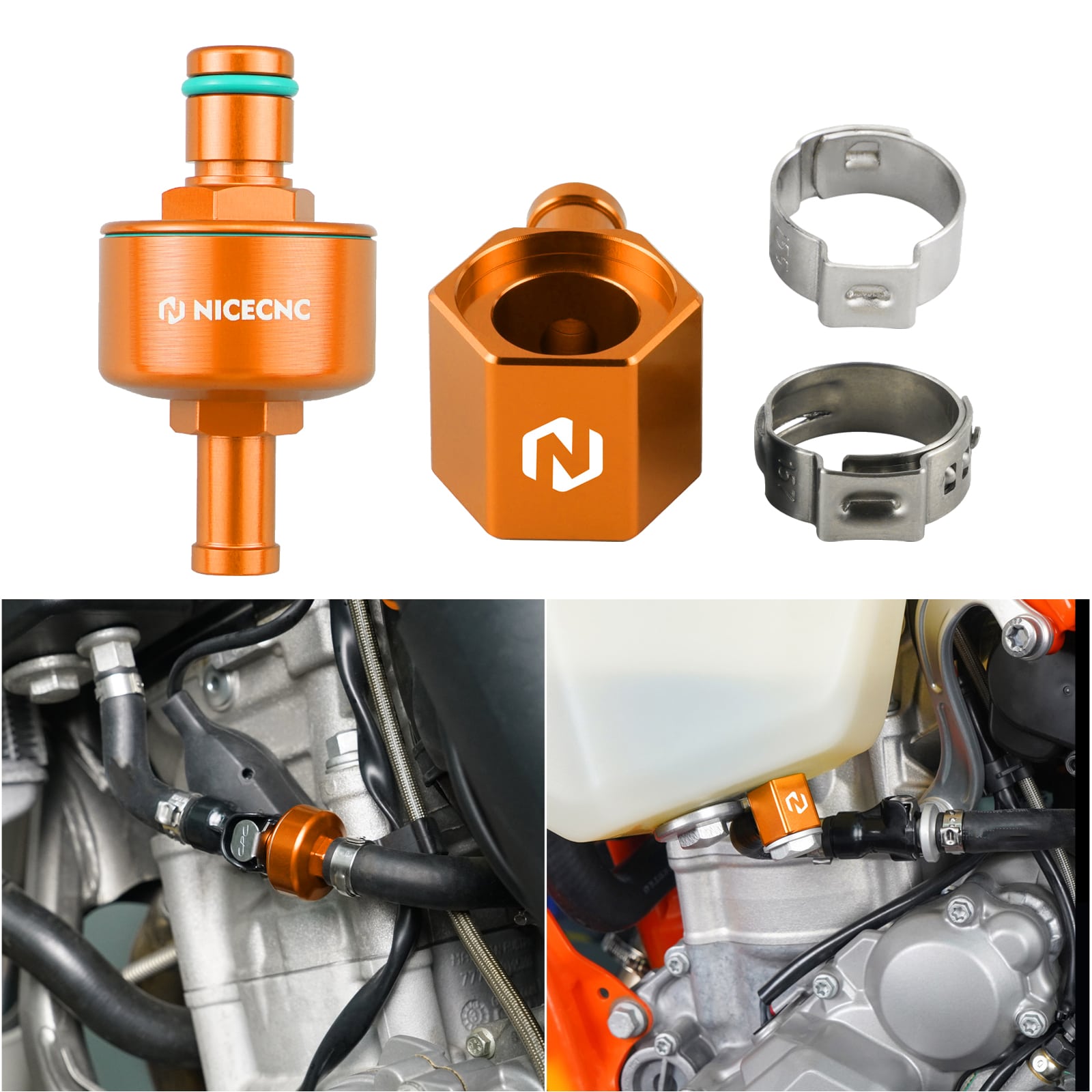 Fuel Line Tank Connector for KTM 350/500 EXCF 2020-2022