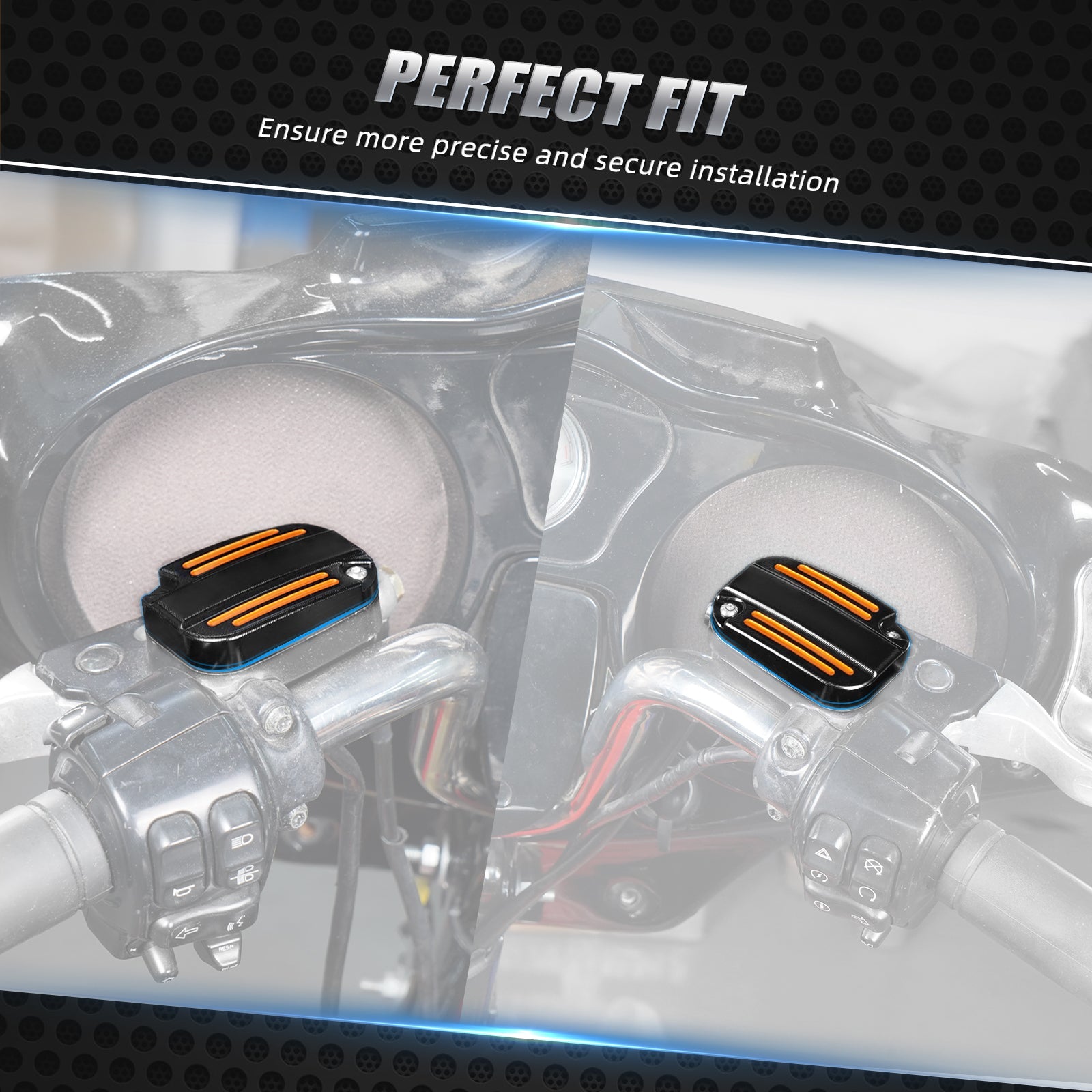 Clutch Brake Master Cylinder Reservoir Cover For Harley Road King Electra Street Glide