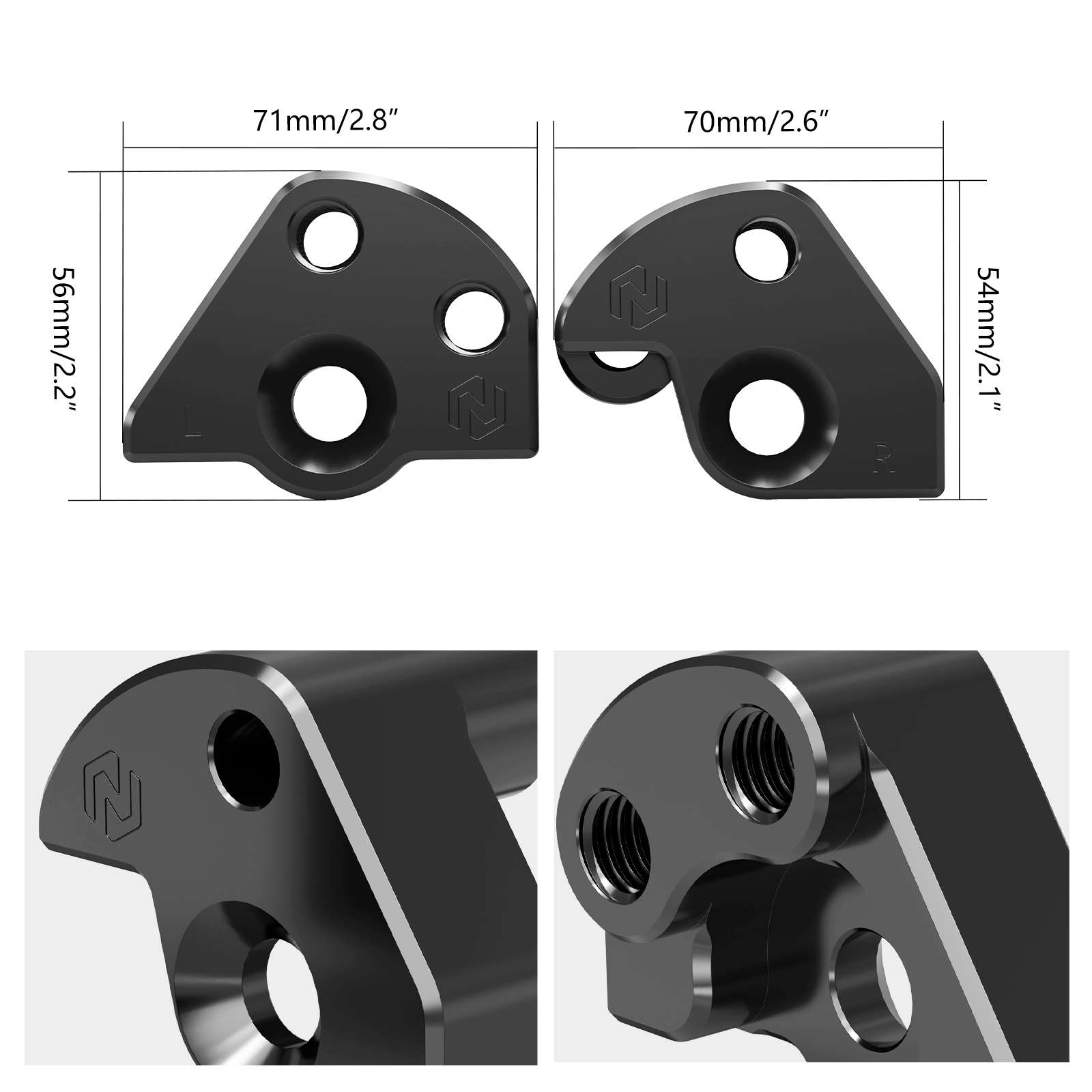 2-Position Rear Lift Kit 1-3/4 in or 2 in for Harley Dyna 2006-2017