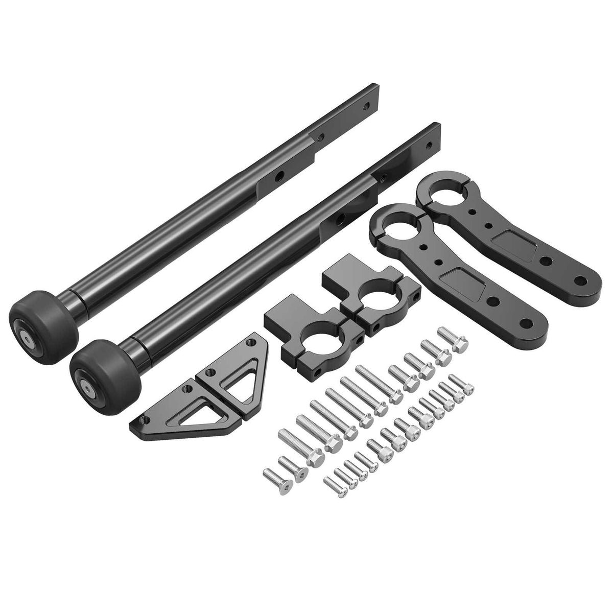 Replaceable Slider Front Crash Bar Engine Guard for Harley Dyna Fat Bob Street Bob Low Rider Wide Glide 2004-2017