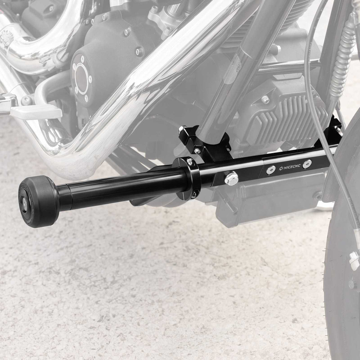 Replaceable Slider Front Crash Bar Engine Guard for Harley Dyna Fat Bob Street Bob Low Rider Wide Glide 2004-2017