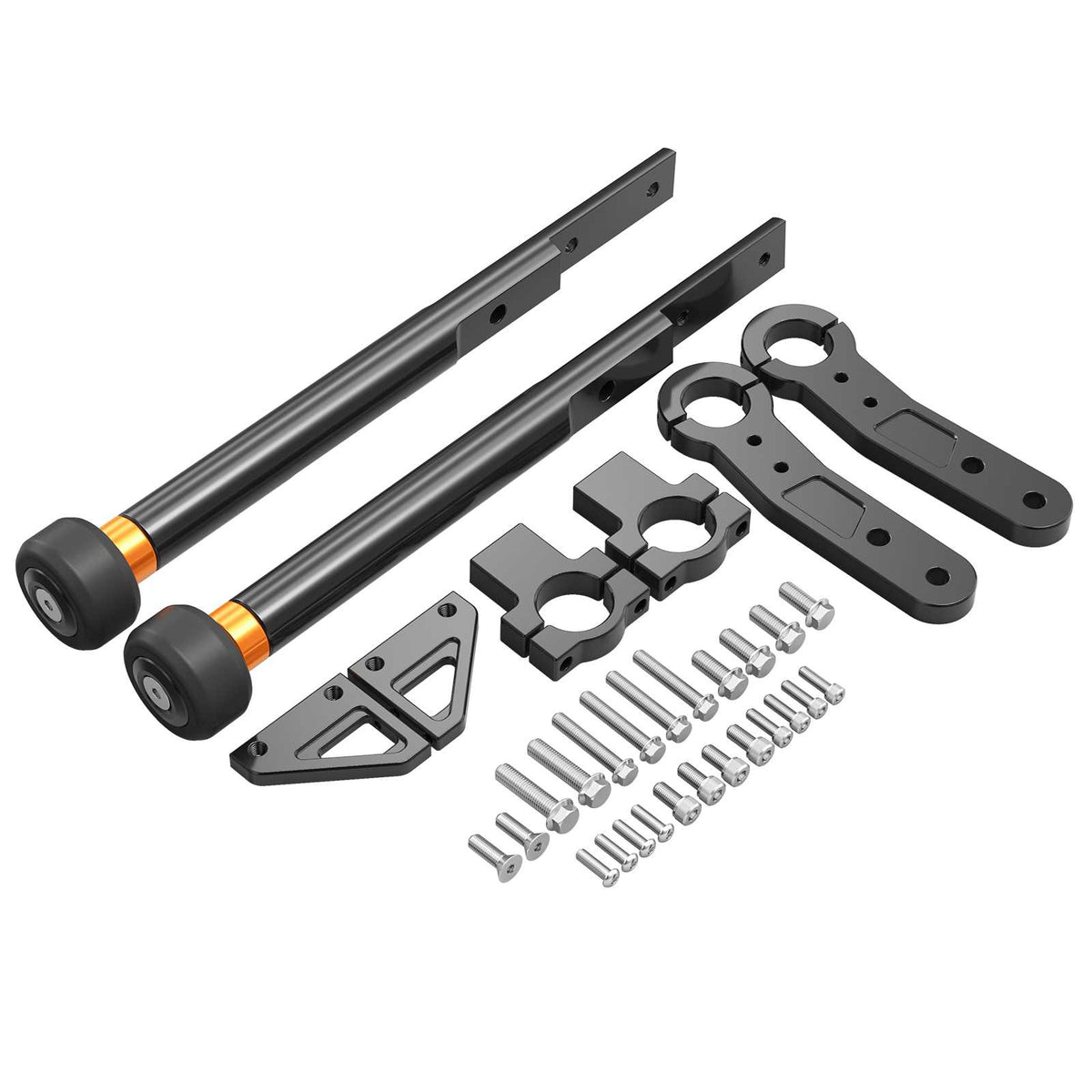 Replaceable Slider Front Crash Bar Engine Guard for Harley Dyna Fat Bob Street Bob Low Rider Wide Glide 2004-2017