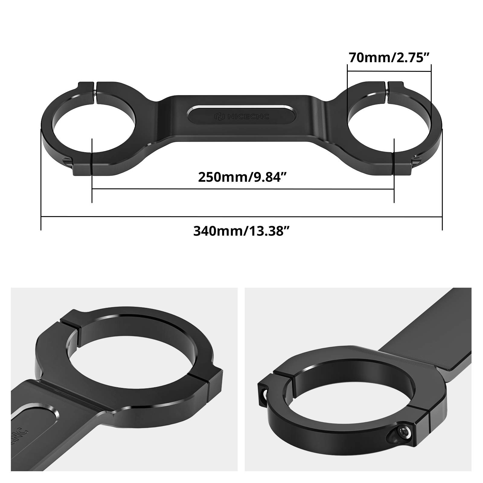 Front-End Stability Fork Brace for Harley Dyna Street Bob Low Rider 2006-2025