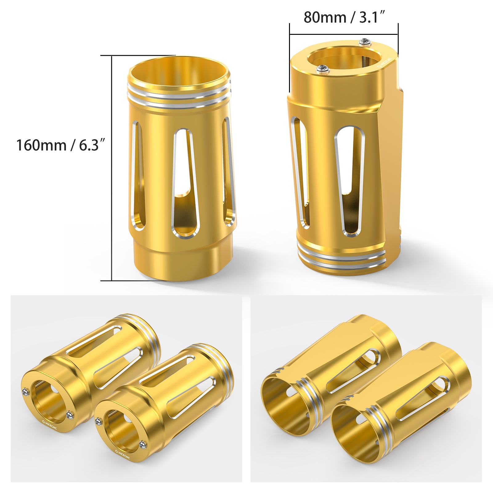 Front Fork Tube Slider Covers For Harley Road King Street Glide Freewheeler Ultra Limited