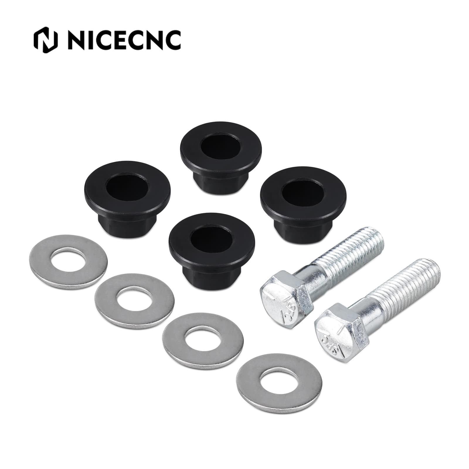 Handlebar Riser Mount Bushings Bolts Kit For Harley Road King FLHR Street Glide FLHX
