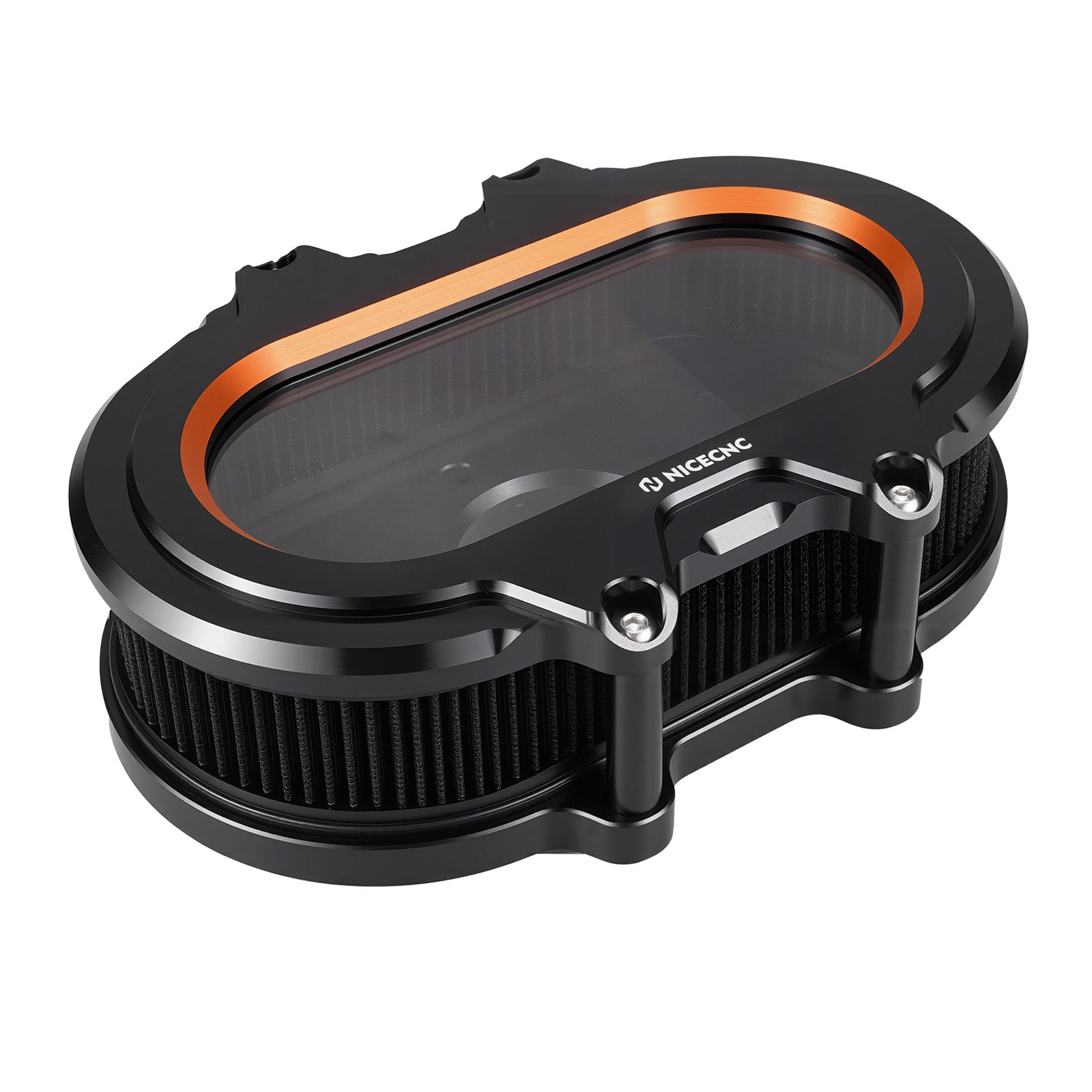 M8 Full Clear Air Cleaner Kit For Harley Softail Fat Boy Street Bob Low Rider Heritage Classic