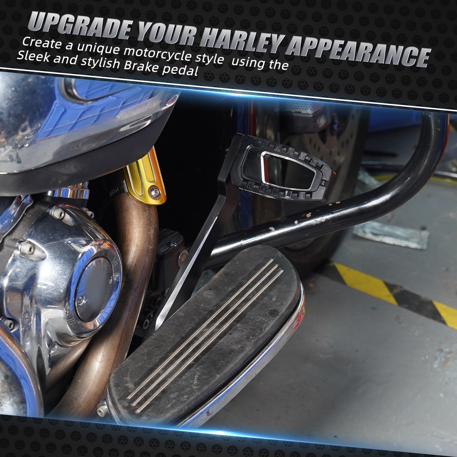 Rear Brake Lever Pedal Kit For Harley Road King Electra Street Glide Ultra Limited Freewheeler
