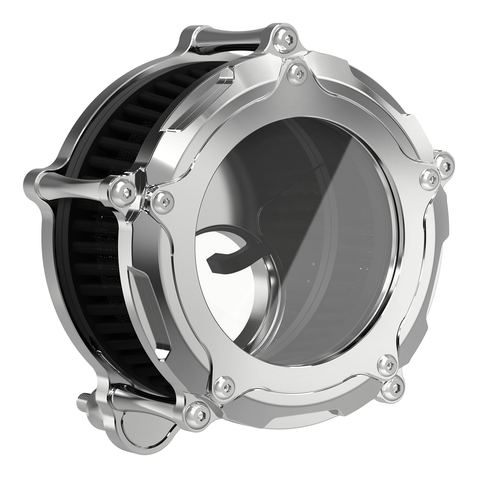 Chrome M8 LED Air Filter Intake Cleaner Kit For Harley Road King CVO Street Road Glide