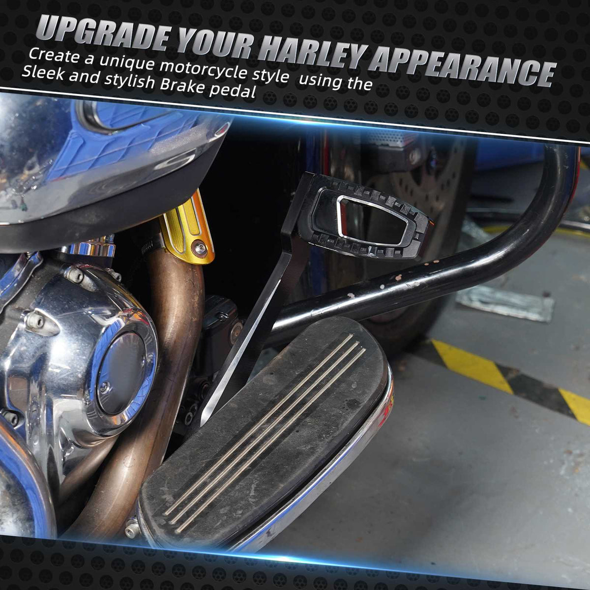 Kit de pédale de levier de frein arrière pour Harley Road King Electra Street Glide Ultra Limited Freewheeler