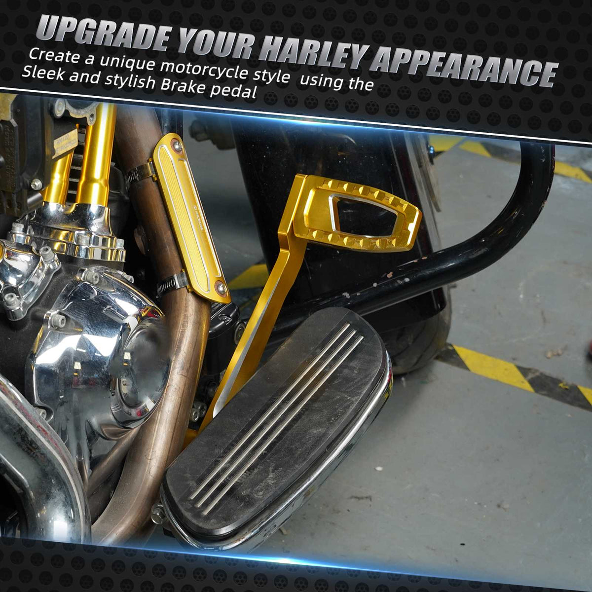 Kit de pédale de levier de frein arrière pour Harley Road King Electra Street Glide Ultra Limited Freewheeler