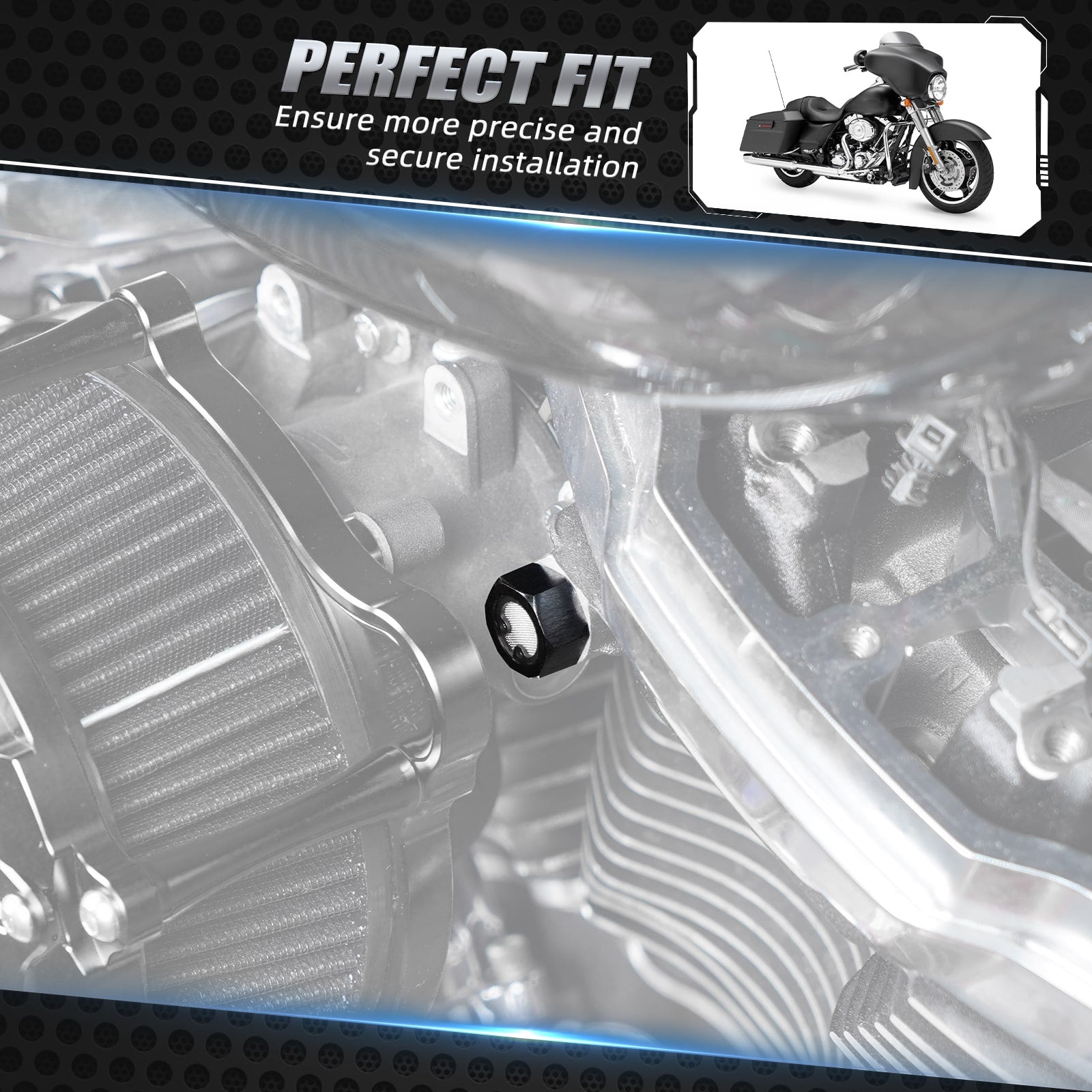 Air Cleaner Breather Bolts For Harley Road King Electra Street Glide Freewheeler