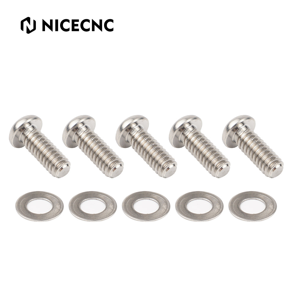 Derby Clutch Cover Screws Bolts For Harley Dyna Fat Street Bob Low Rider Super Glide