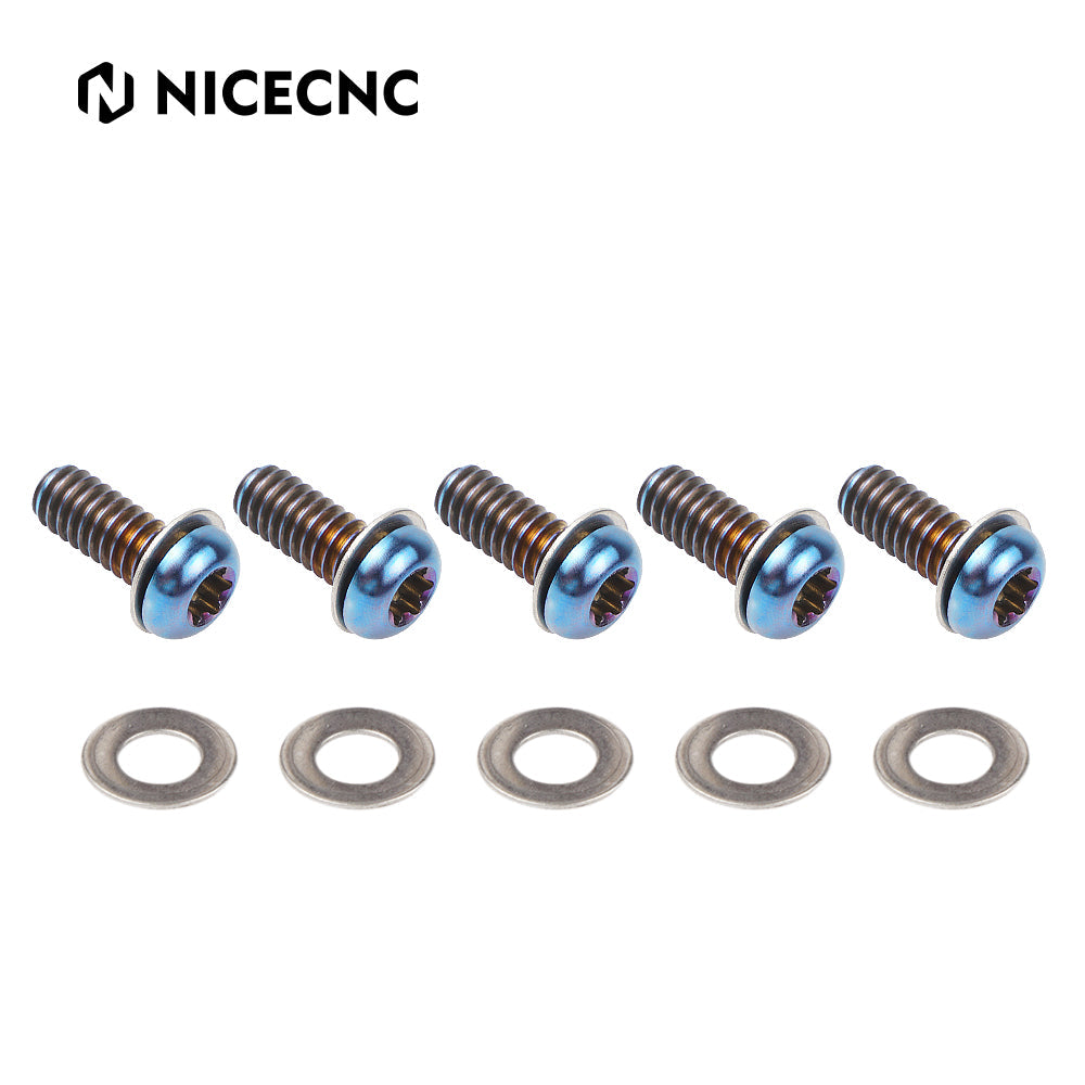 Derby Clutch Cover Screws Bolts For Harley Dyna Fat Street Bob Low Rider Super Glide
