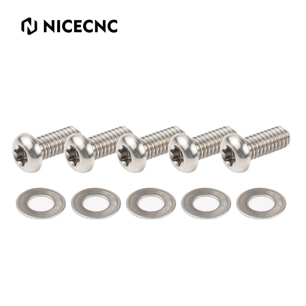 Derby Clutch Cover Screws Bolts For Harley Dyna Fat Street Bob Low Rider Super Glide