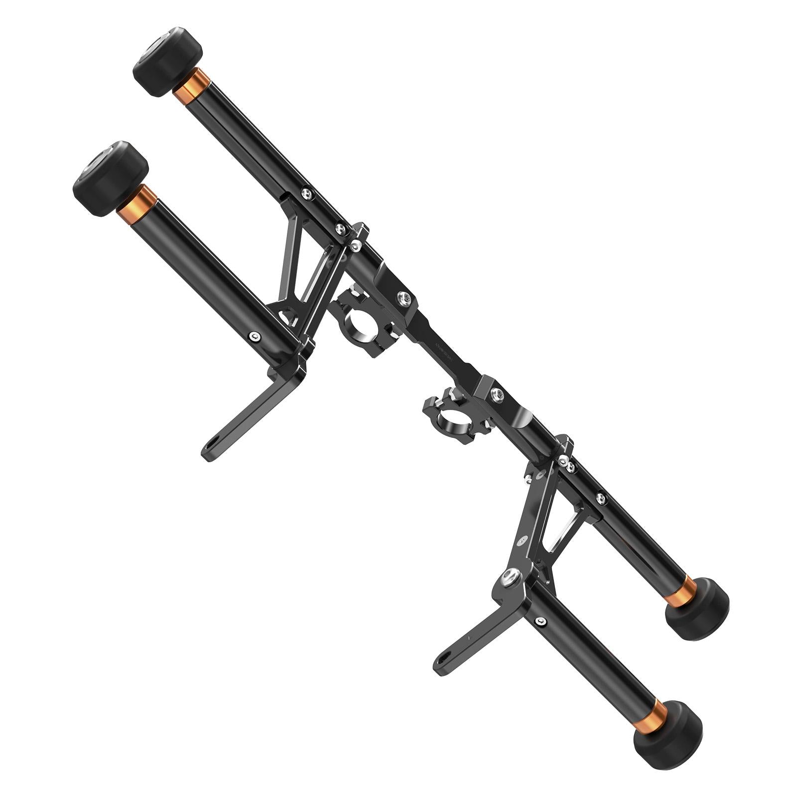 Modular Impact Protection Crash Bar with Replaceable Sliders for Harley Road King Electra Glide Street Glide