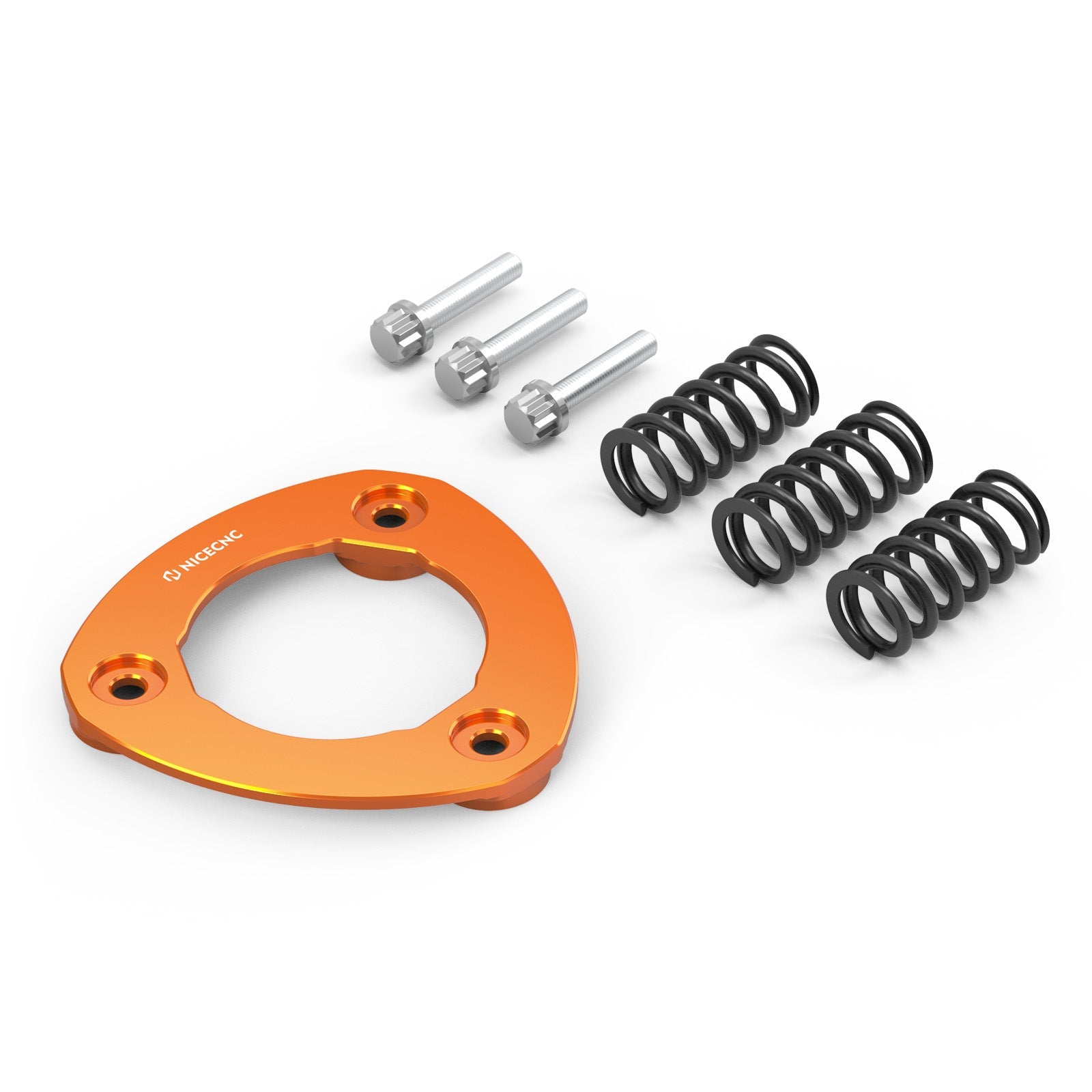 M8 Derby Cover w/Clutch Spring Stopper Plate Kit For Harley Road King Electra Street Glide