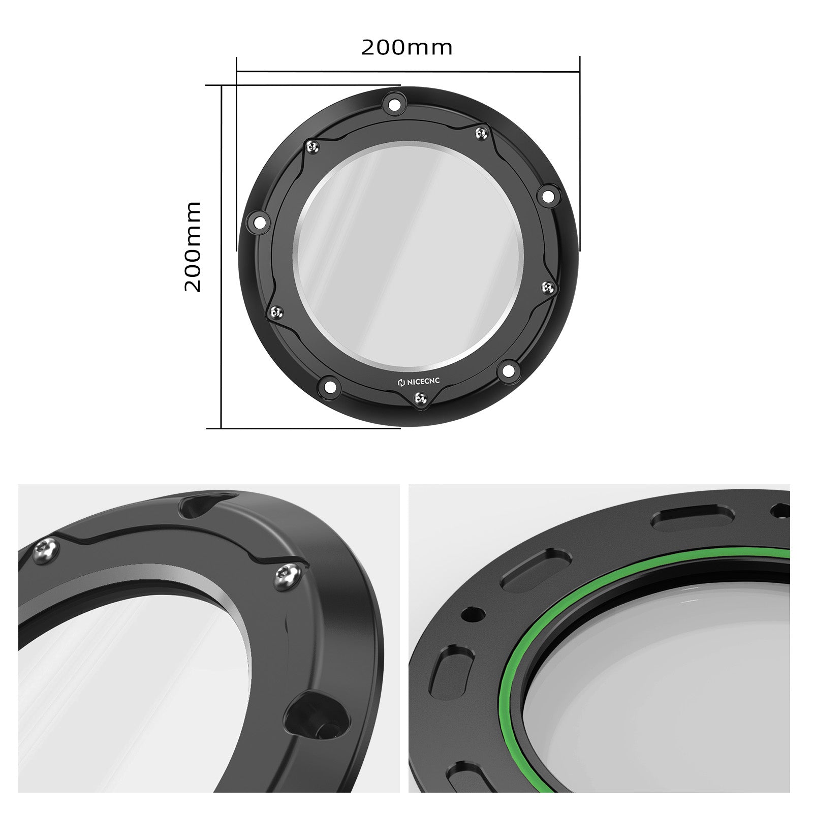 M8 Derby Cover w/Clutch Spring Stopper Plate Kit For Harley Road King Electra Street Glide