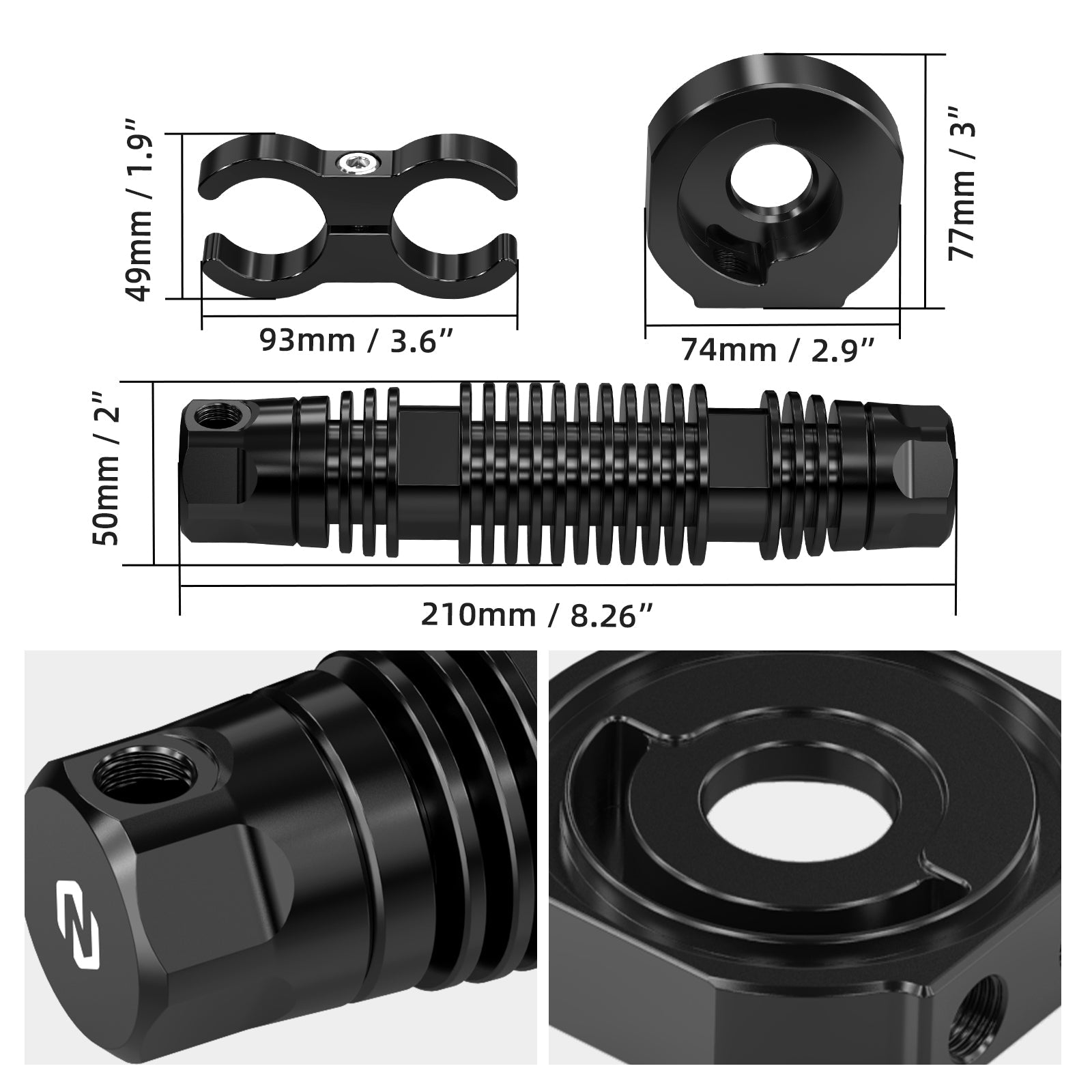 Modular Finned Dual Engine Oil Cooler Kit For Harley Road King Electra Street Glide