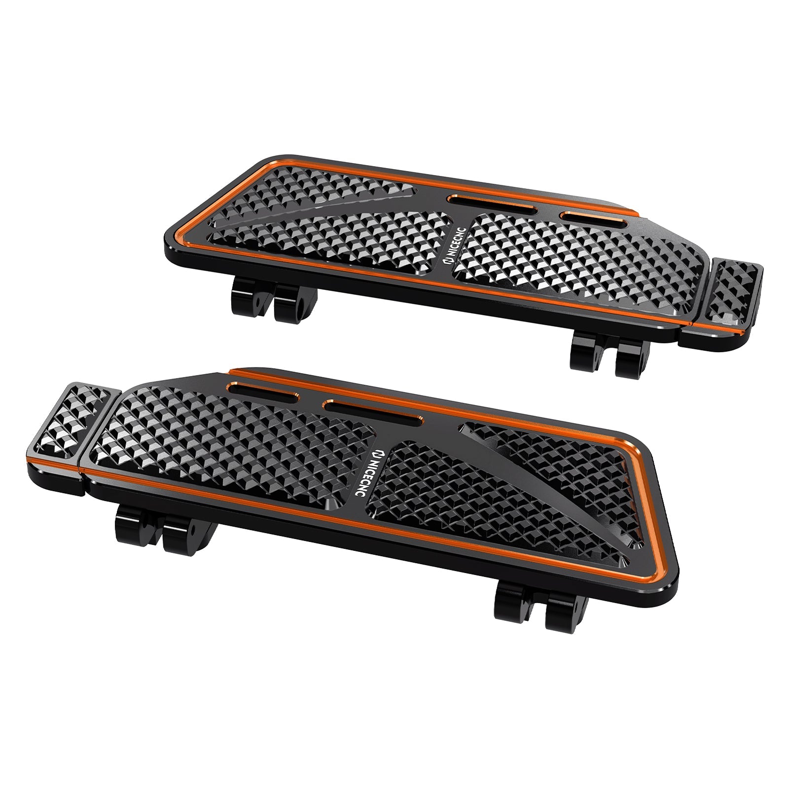 Rider Floorboards Footboards Inserts Kit For Harley Road King Electra Street Glide Ultra Limited