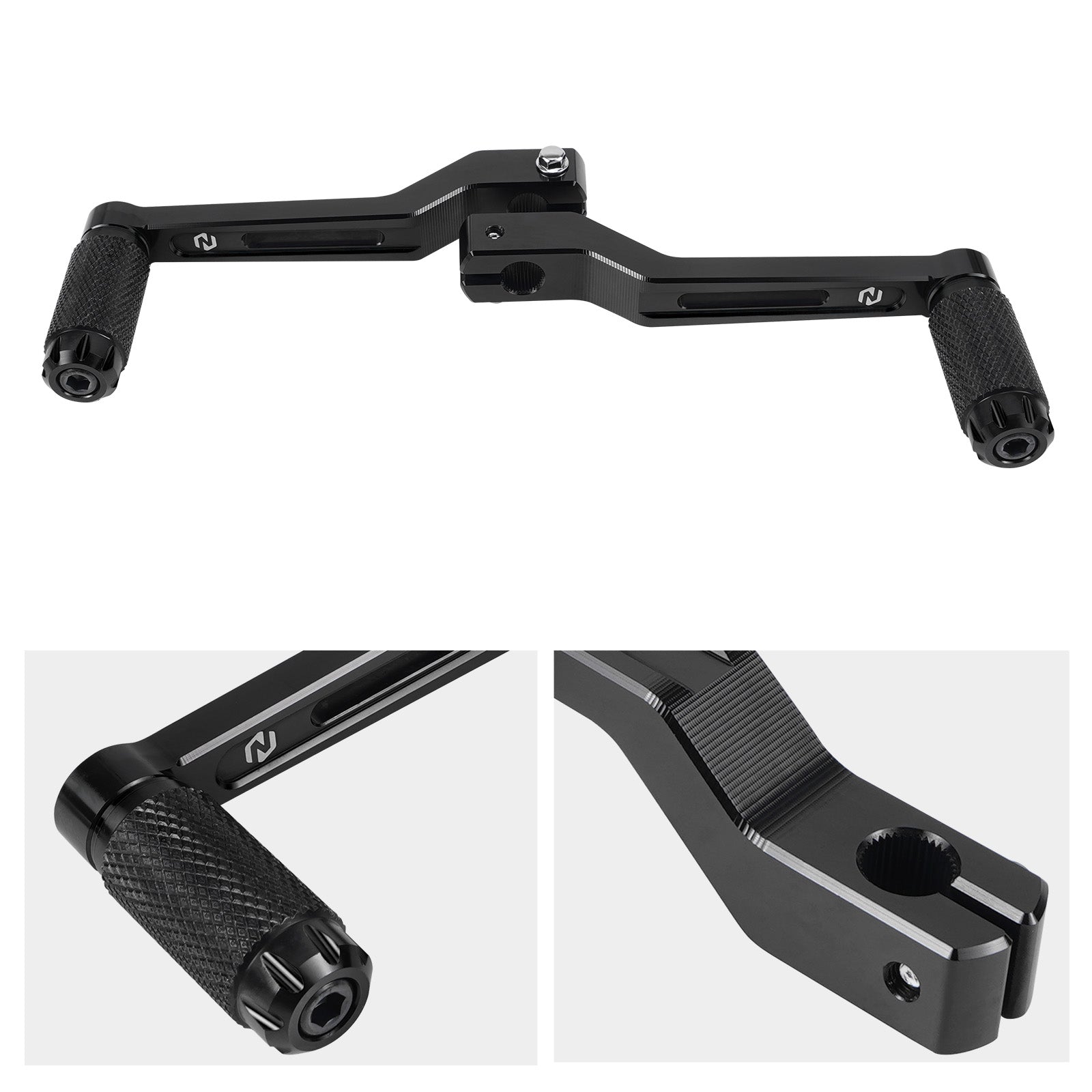Short Heel Toe Shifter Shift Levers Set For Harley Road King Street Glide Ultra Limited