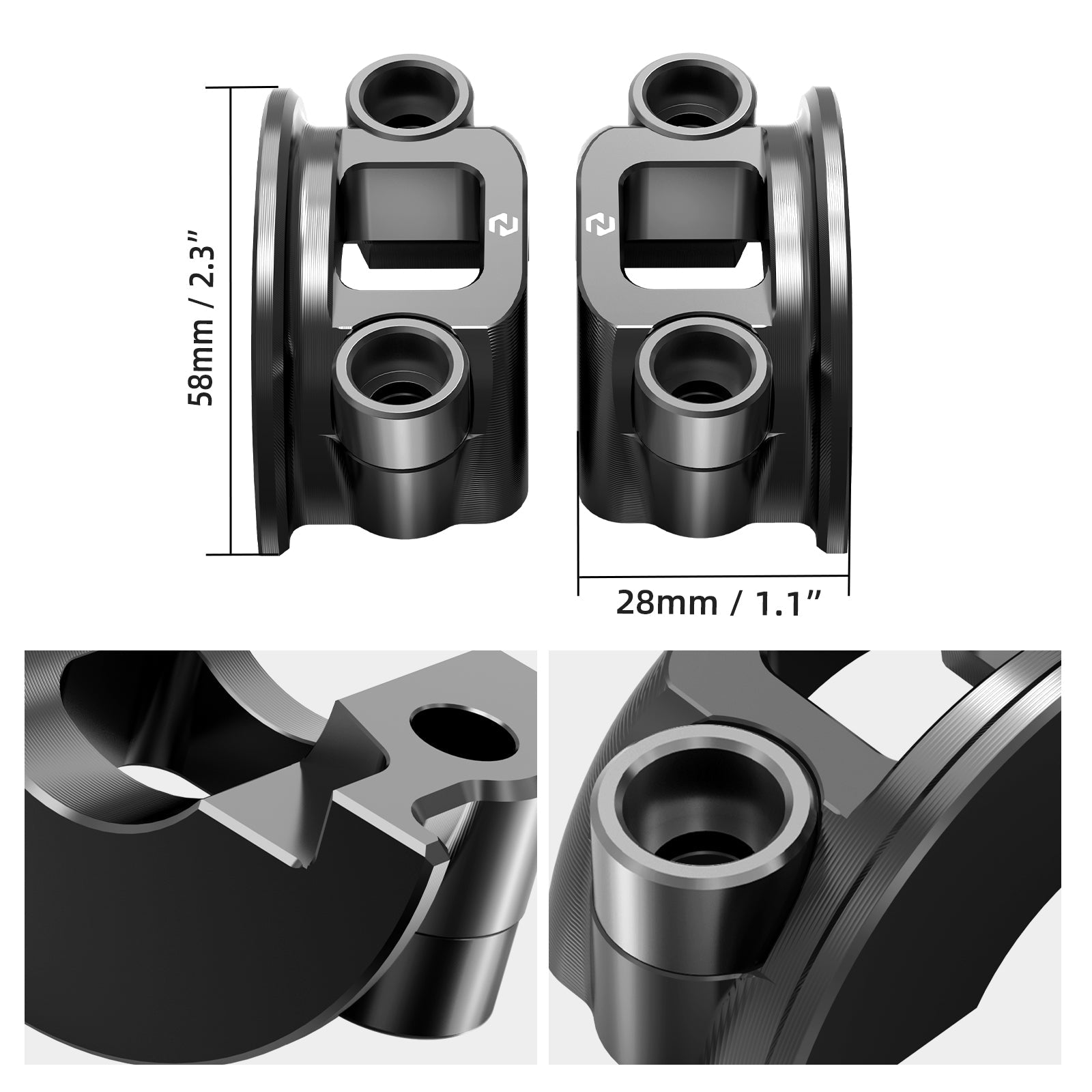 Brake Clutch Lever Perch Half Clamp Kit For Harley Dyna Super Glide Low Rider Street Bob