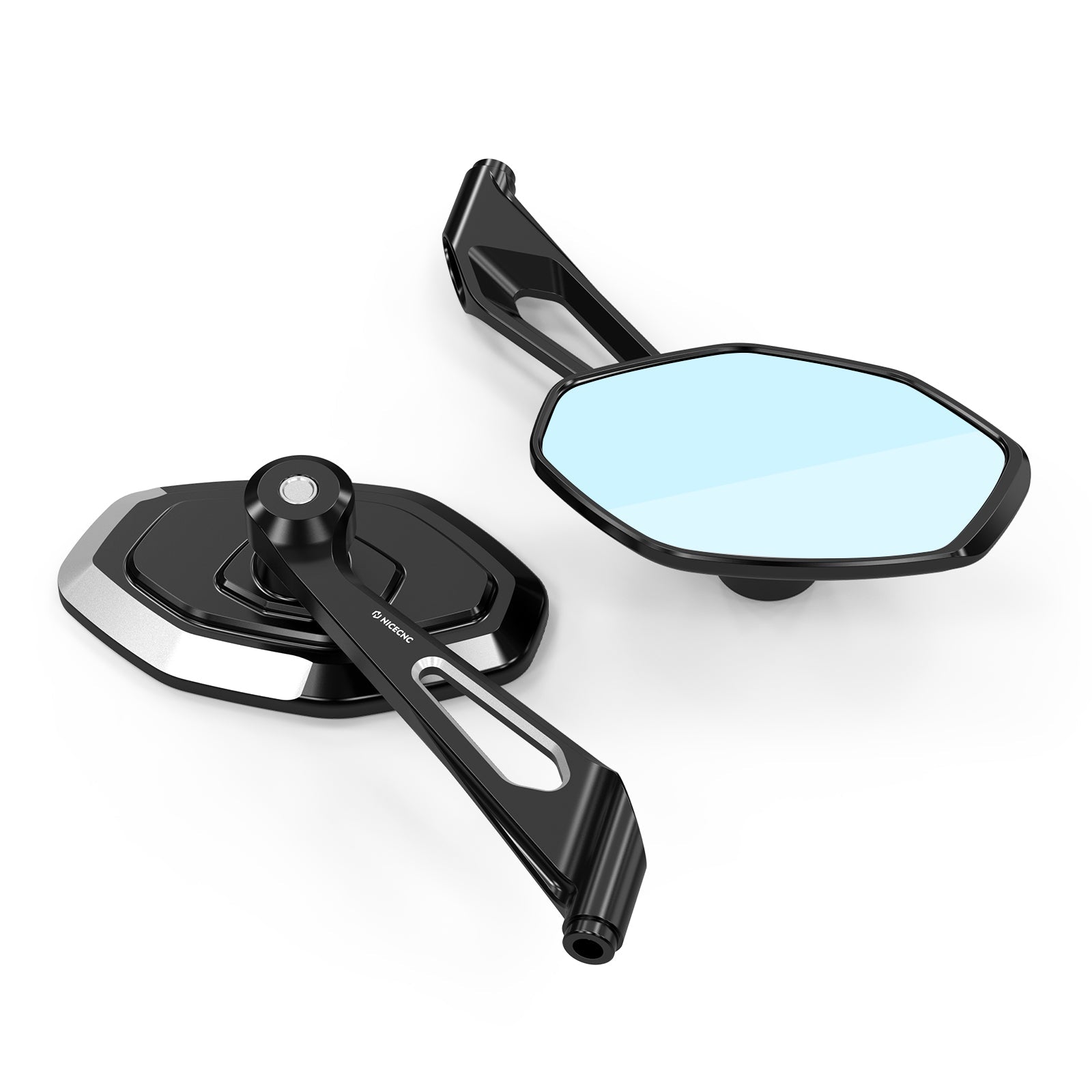 Convex Rear View Mirrors Kit For Harley Road King Tri Electra Street Glide Ultra Limited
