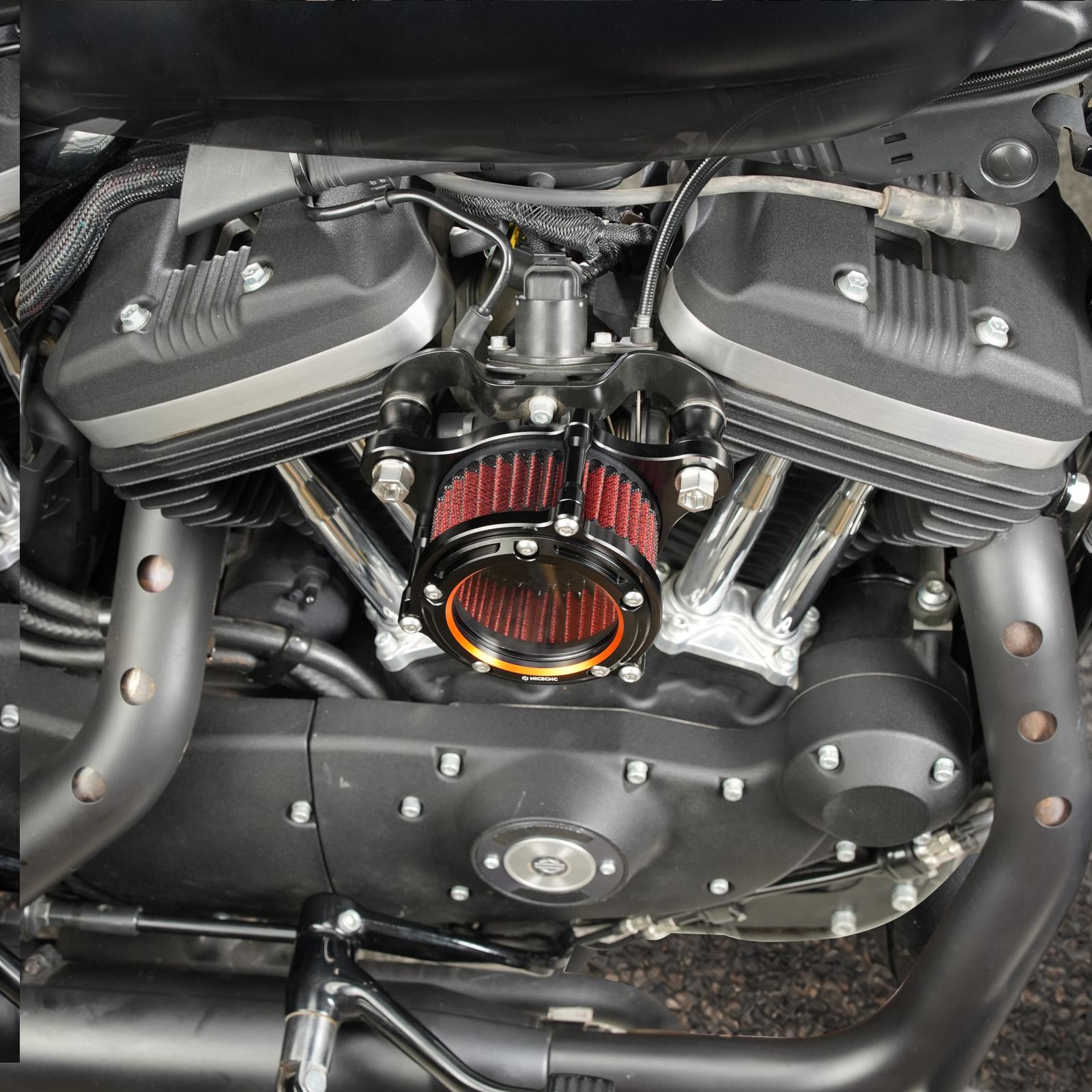 Kit de filtre d'admission d'air Full Clear pour Harley Sportster 1200 48 XL Iron 883 XL883N