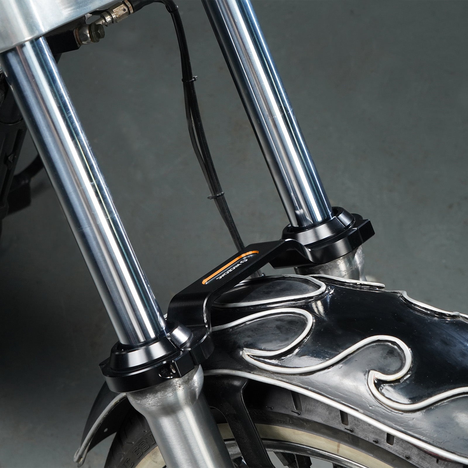 Front Method Fork Brace Stabilizer For Harley Sportster 1200 48 72 XL Iron 883 XL883N