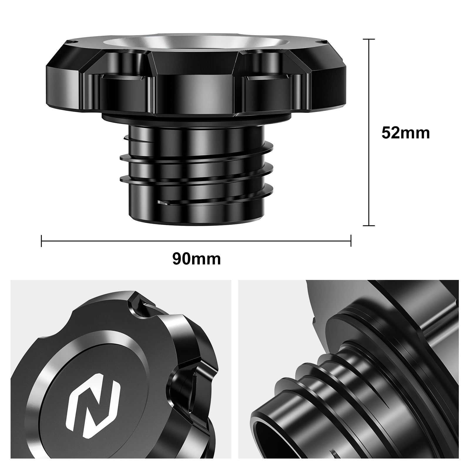 Gas Fuel Tank Cap Cover For Harley Sportster 1200 48 XL Iron 883 XL883N