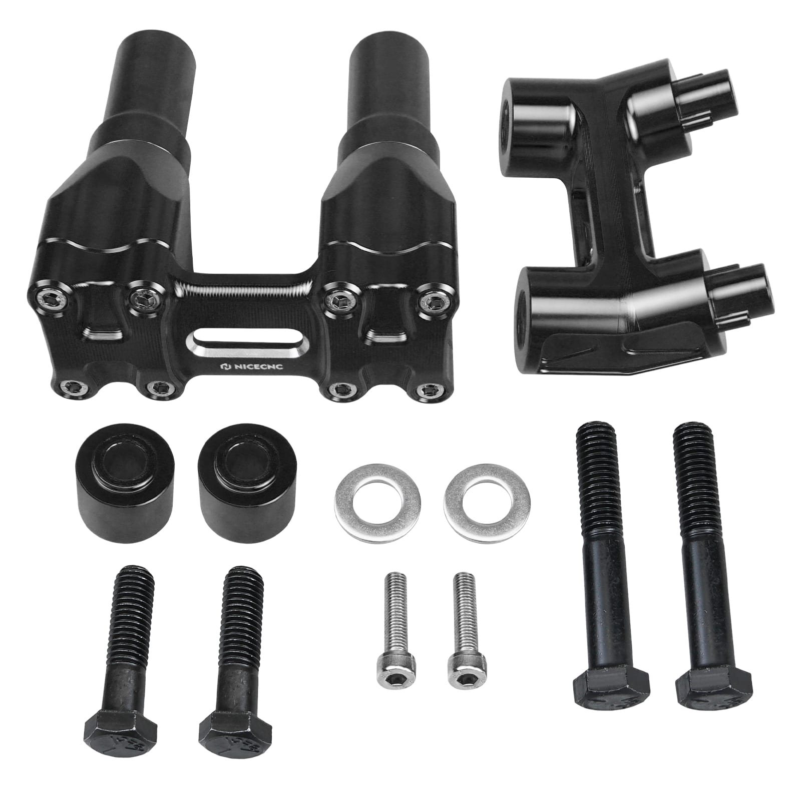Modular Kickback Handlebar Riser For Harley Sportster 1200 48 XL Iron 883 XL883N