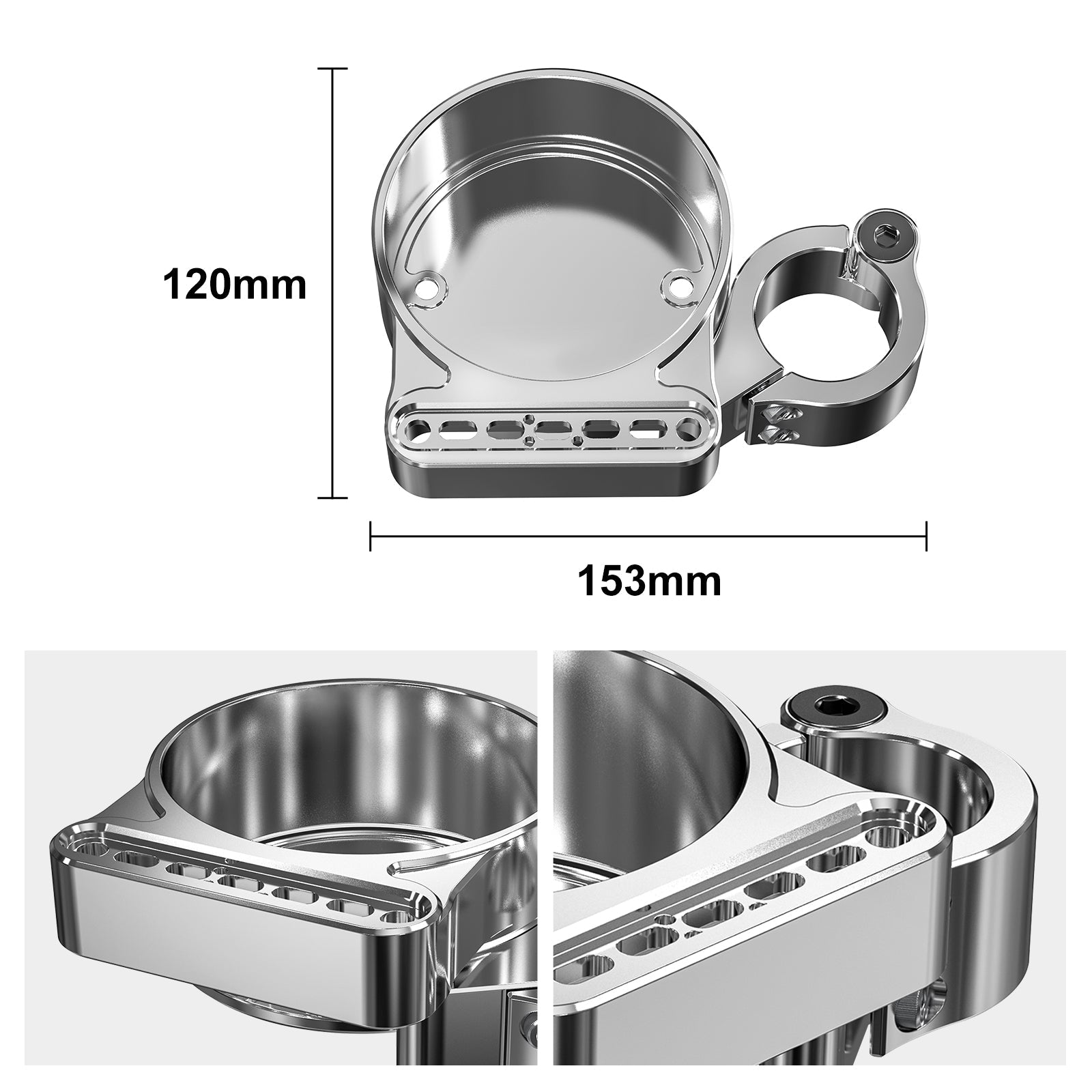 Chrome Speedo Indicator Lights Relocation Kit For Harley Sportster 1200 883 48 XL