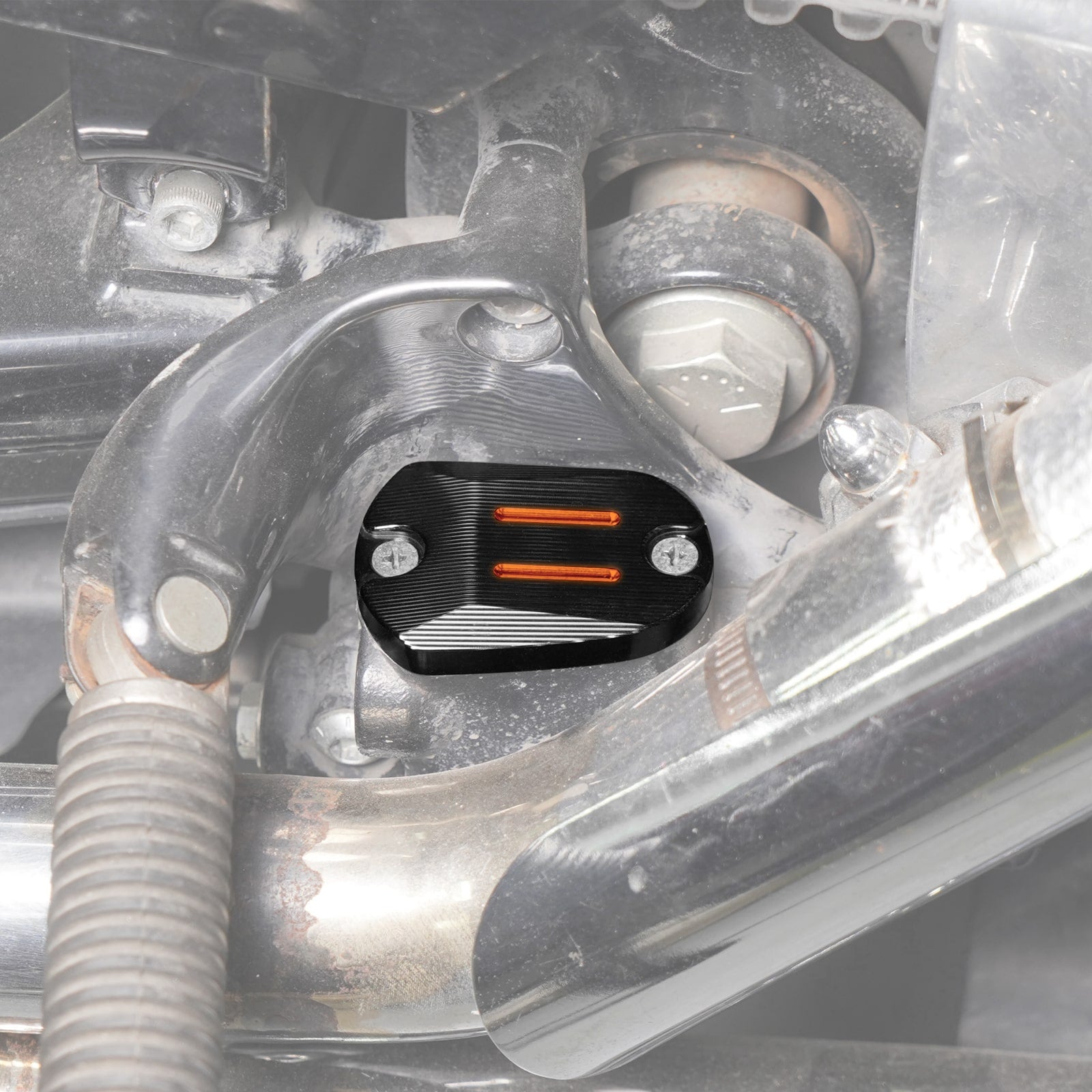 Rear Brake Master Cylinder Cover Cap For Harley Sportster 1200 48 Iron 883 XL